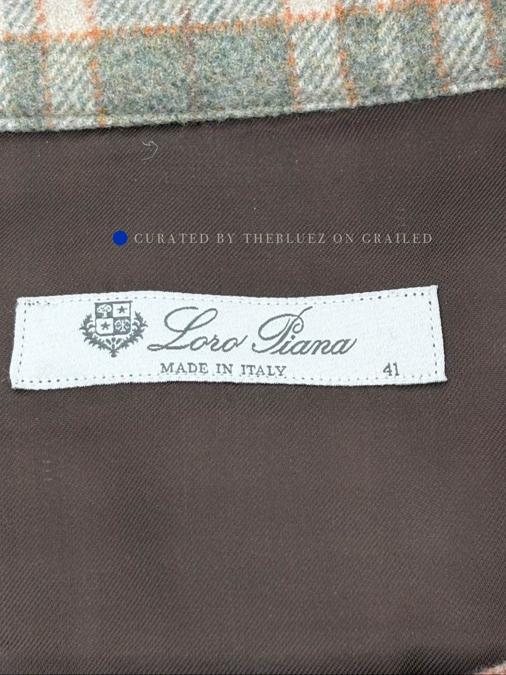 Loro Piana Plaid Long-Sleeve Button-Up Shirt Size US L / EU 52-54 / 3 - 3 Thumbnail