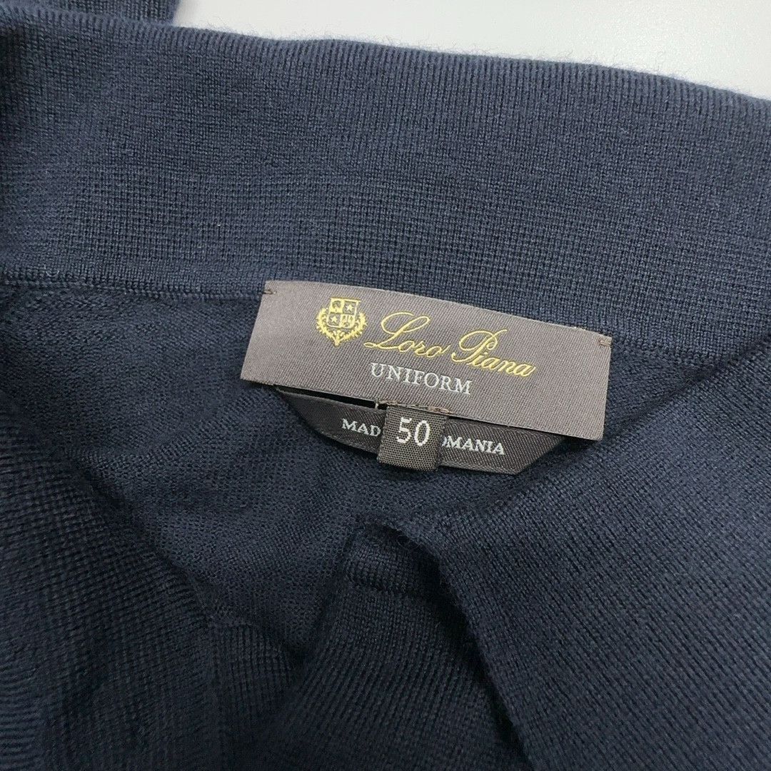 Loro Piana Blue Long Sleeve Polo Shirt Size US M / EU 48-50 / 2 - 3 Thumbnail