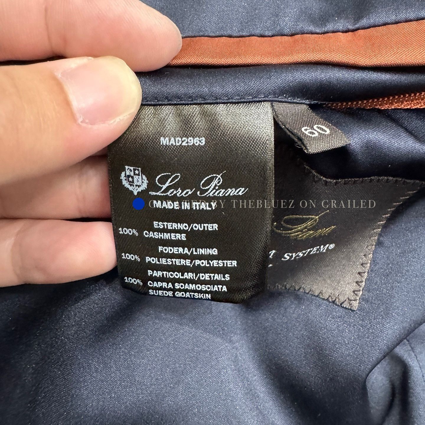 Loro Piana Blue Formal Long Coat Size XXL Size US XXL / EU 58 / 5 - 4 Thumbnail