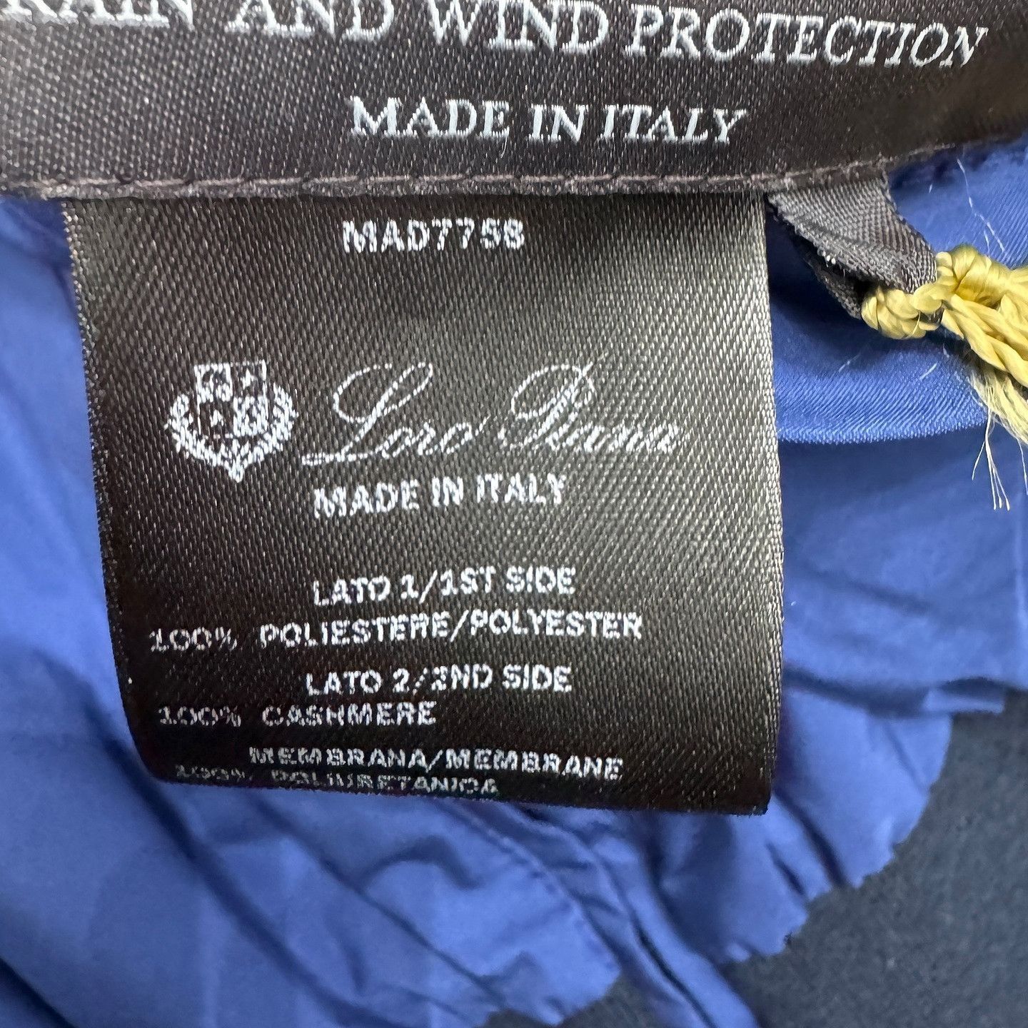 Loro Piana Blue Lightweight Zip-Up Jacket Size S Size US S / EU 44-46 / 1 - 4 Thumbnail