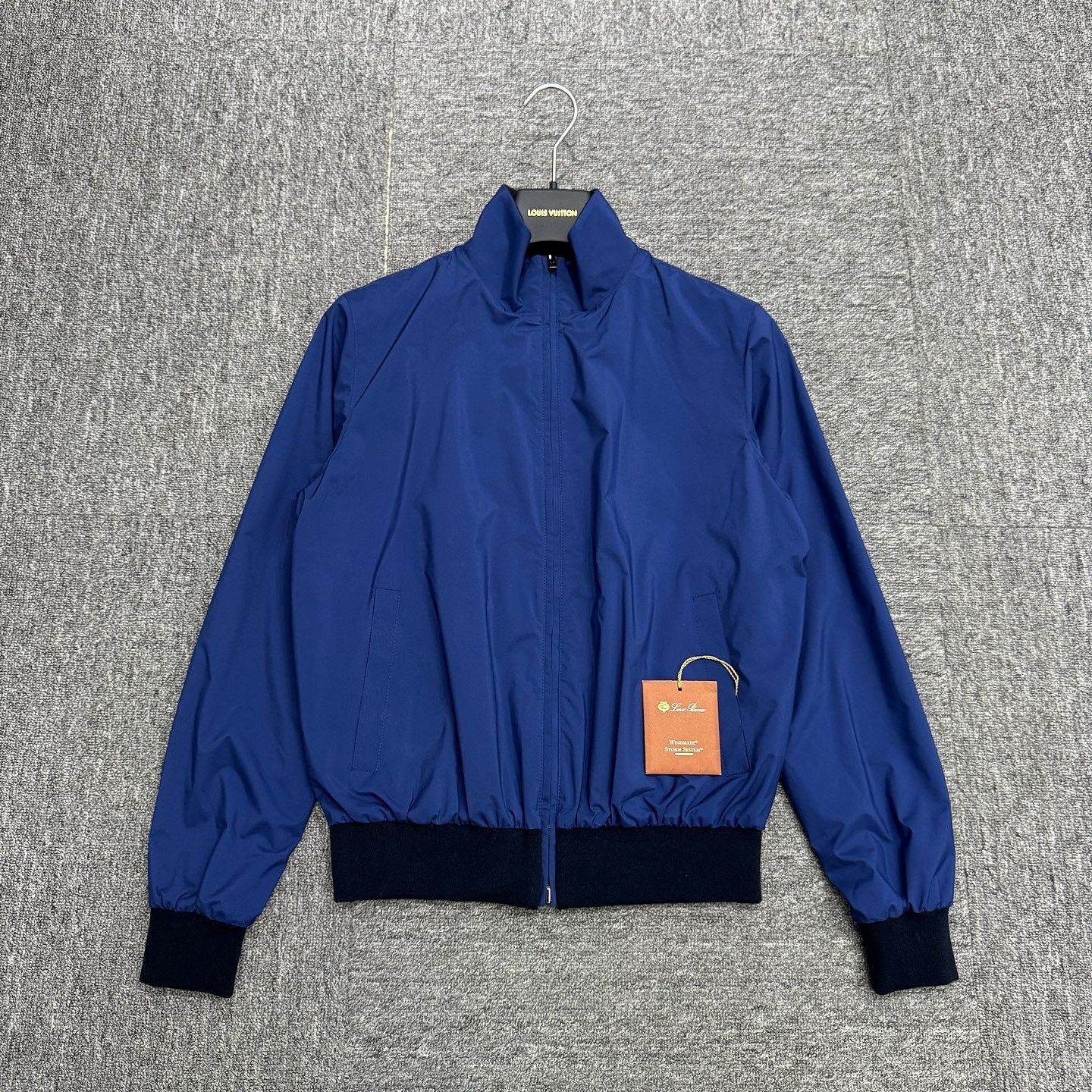 Loro Piana Blue Lightweight Zip-Up Jacket Size S Size US S / EU 44-46 / 1 - 6 Thumbnail
