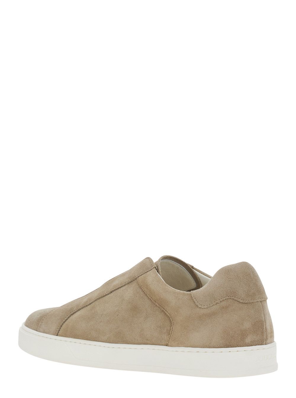 Doucal's Beige Sneakers with Elastic Bands in Suede for Men Size US 9 / EU 42 - 3 Thumbnail