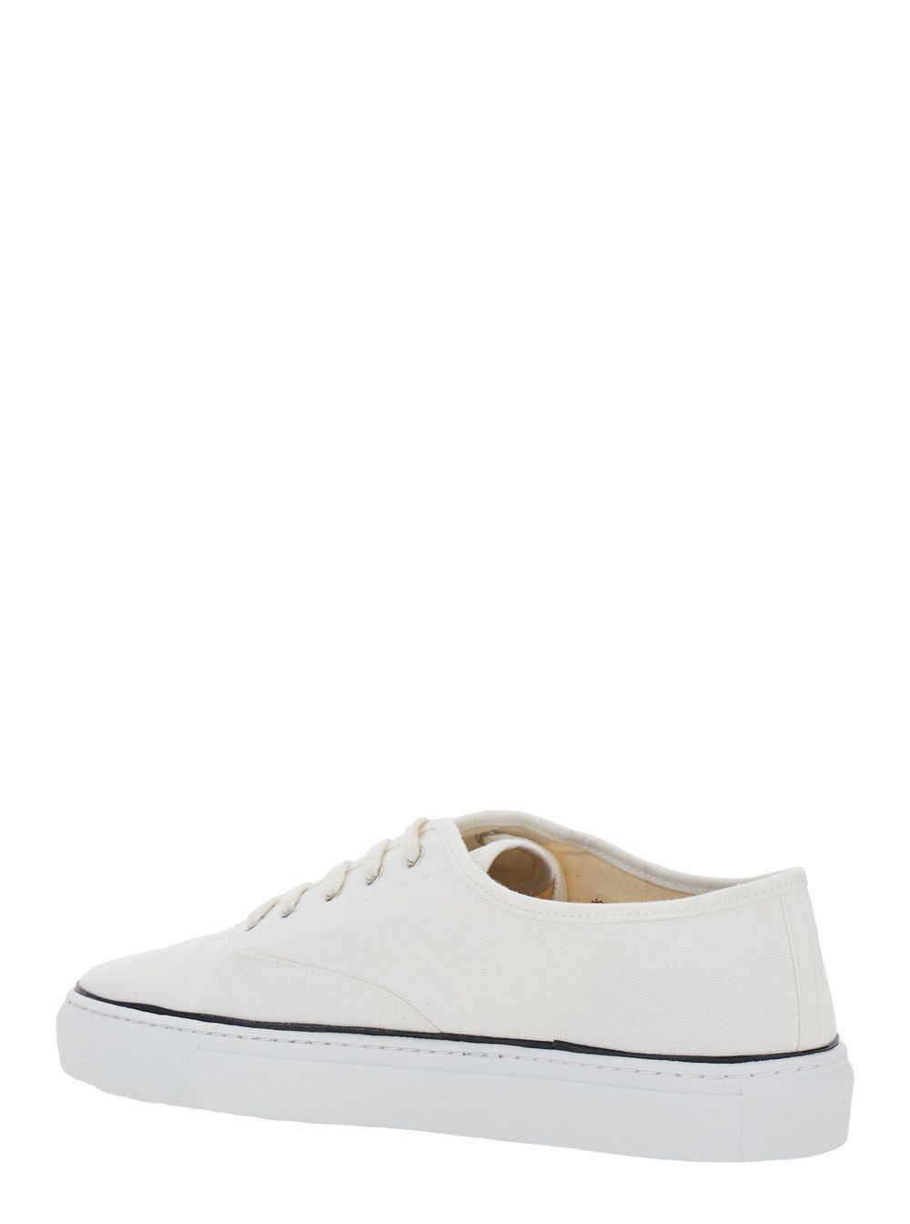 Jacquemus White Sneakers 'LES FEFE' with Contrast Logo in Cotton for Men Size US 9 / EU 42 - 3 Thumbnail