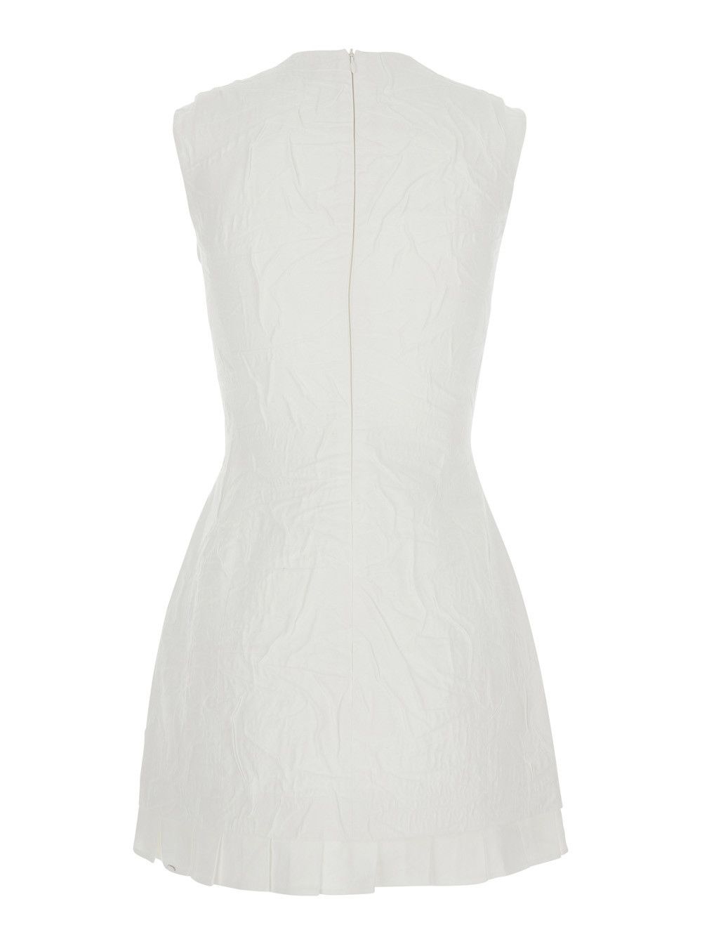 Shushu/Tong Sleeveless Slim-Fit Dress in White in Viscose Women Size XS / US 0-2 / IT 36-38 - 2 Thumbnail