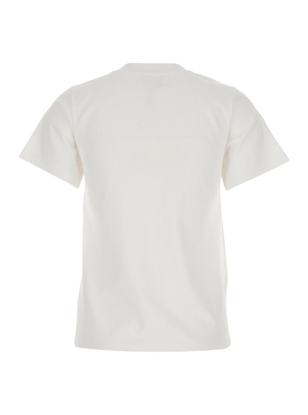 Shushu/Tong White T-Shirt "Grommet Embroidered Floral Tee" with floral embroidery on the front - Cotton - Women Size S / US 4 / IT 40 - 2 Thumbnail