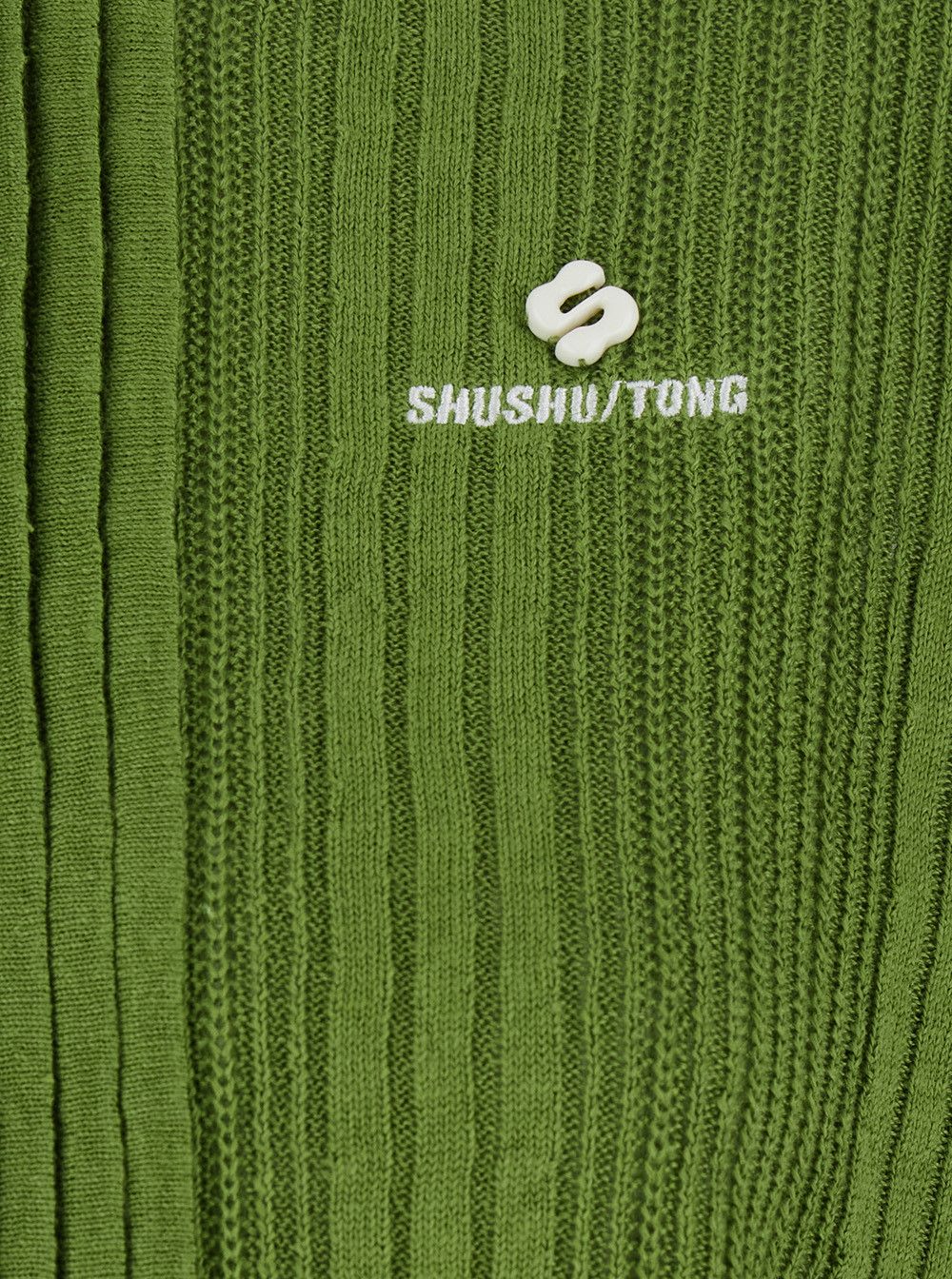 Shushu/Tong Contrast Collar Knit Pullover Green Size M / US 6-8 / IT 42-44 - 3 Thumbnail