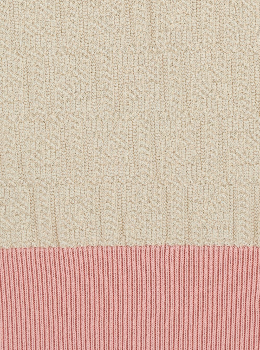 Fendi Beige Long-Sleeved Sweater with V-Neck and All-Over FF Motif in Cotton Women Size M / US 6-8 / IT 42-44 - 3 Thumbnail