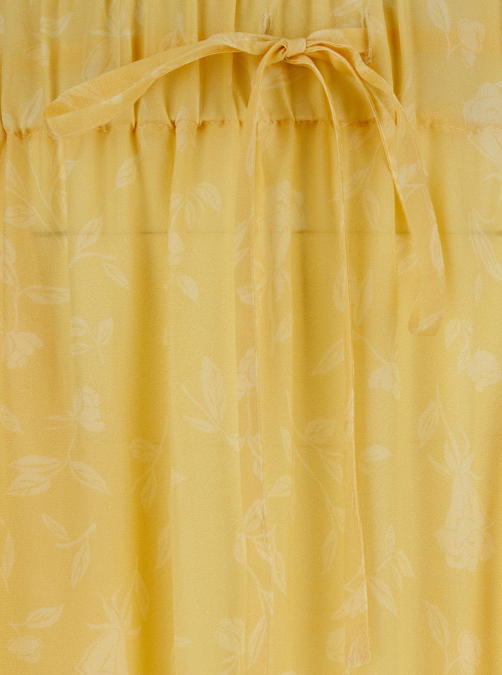 Grifoni Yellow Dress with Pleated Details and High Waist in Cotton for Women Size 28" / US 6 / IT 42 - 3 Thumbnail