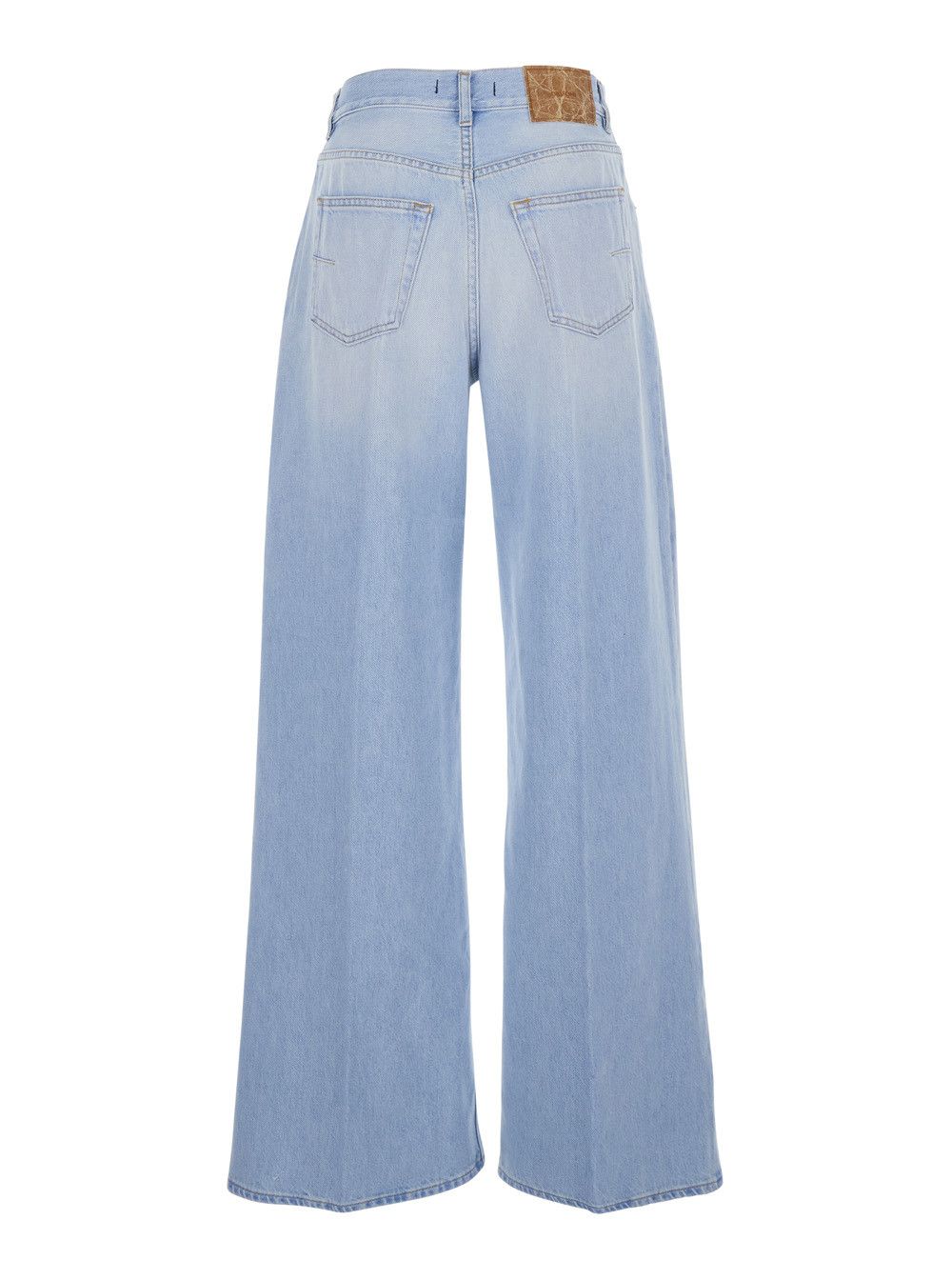 Grifoni GRIFONI Blue Pants with Five Pockets and Straight Hem in Denim Women Size 27" / US 4 / IT 40 - 2 Thumbnail