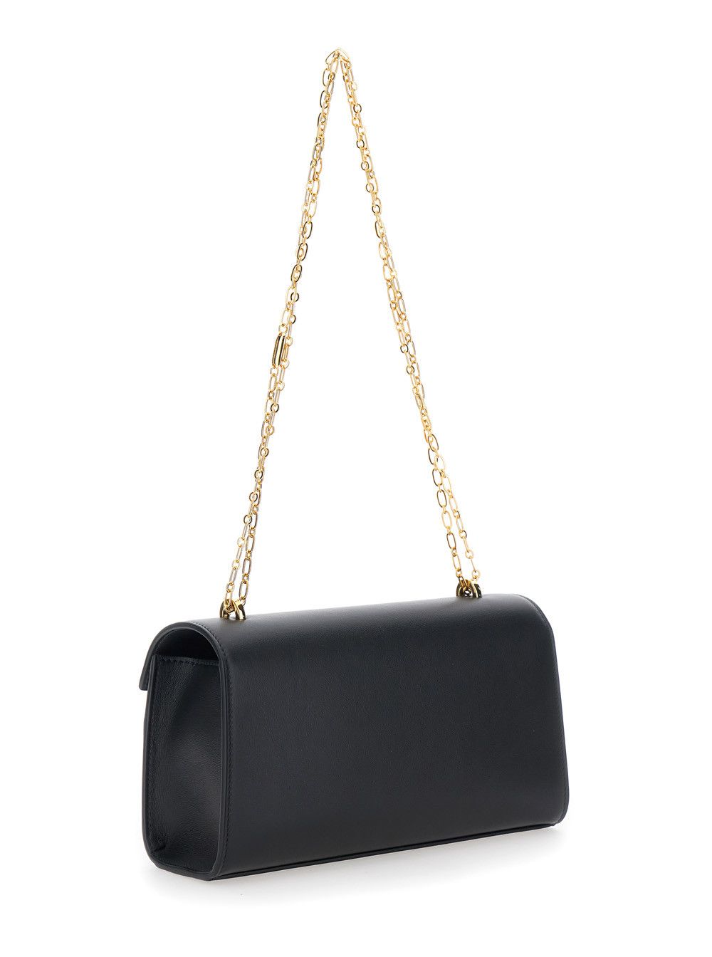 Savette Shoulder Bag 'CHAIN SYMMETRY' with Smooth Black Leather Chain Detail for Women Size ONE SIZE - 3 Thumbnail