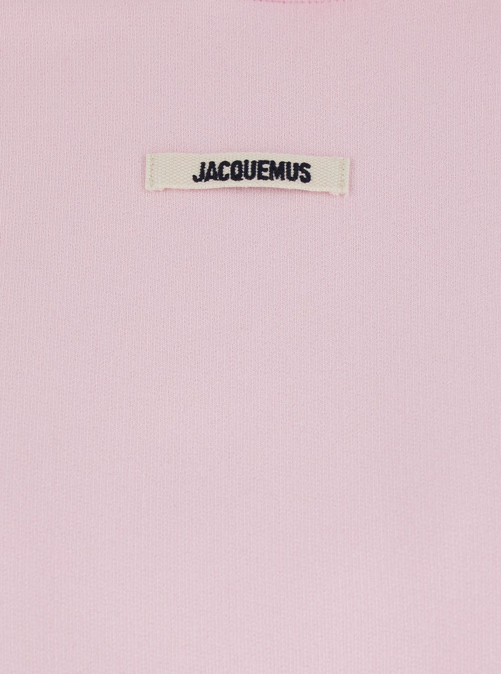 Jacquemus Pink Hoodie with Fixed Hood and Logo Patch on Front in Cotton for Women Size M / US 6-8 / IT 42-44 - 3 Thumbnail