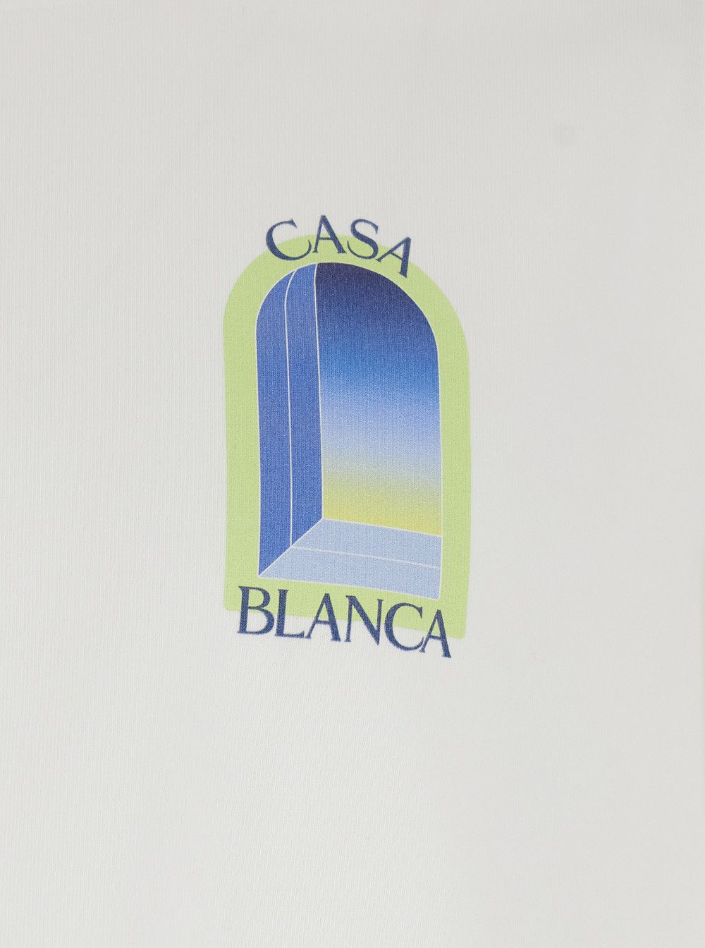 Casablanca White T-Shirt with Logo Print on the Front and Back in Cotton Men Size US M / EU 48-50 / 2 - 3 Thumbnail