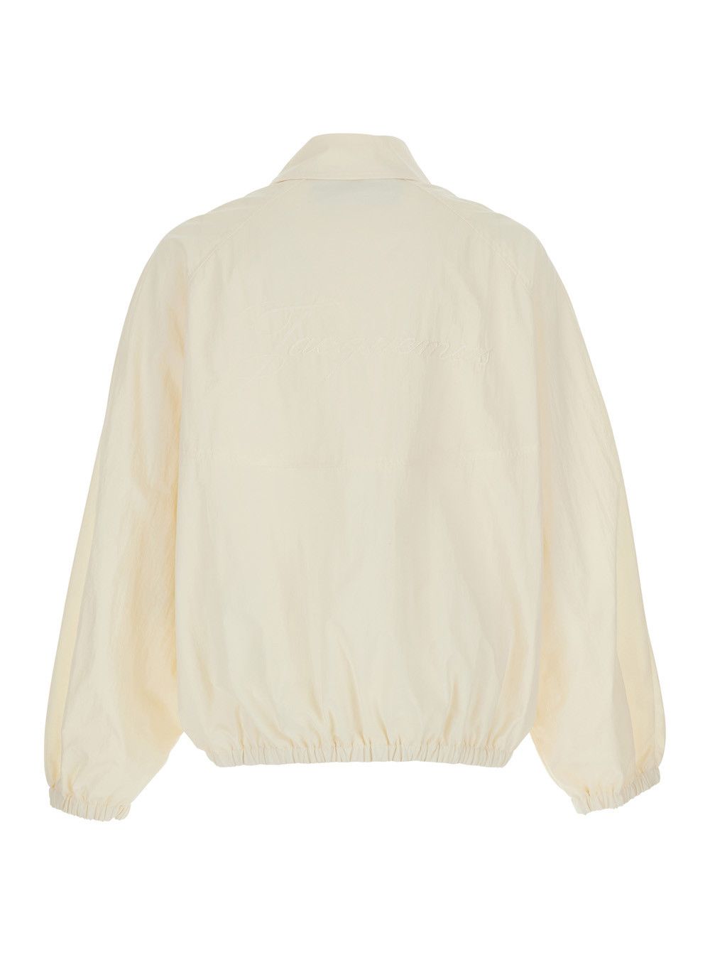 Jacquemus 'Le Coupe-Vent' White Jacket with Front Closure in Tech Fabric for Men Size US M / EU 48-50 / 2 - 2 Thumbnail