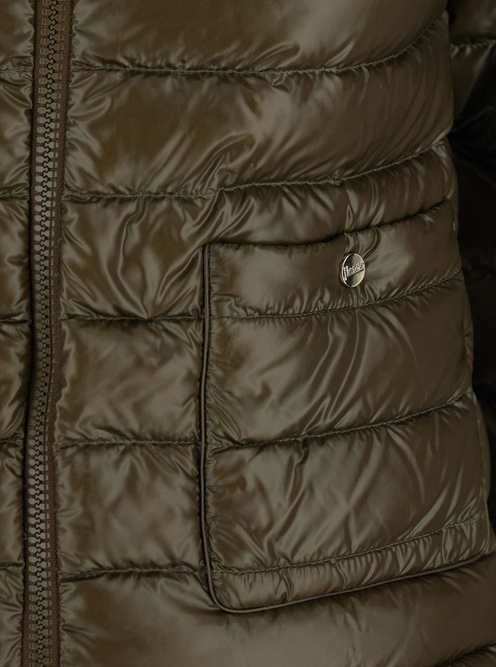 Herno Green Puffer Jacket with Quilted Design for Men Size M / US 6-8 / IT 42-44 - 3 Thumbnail