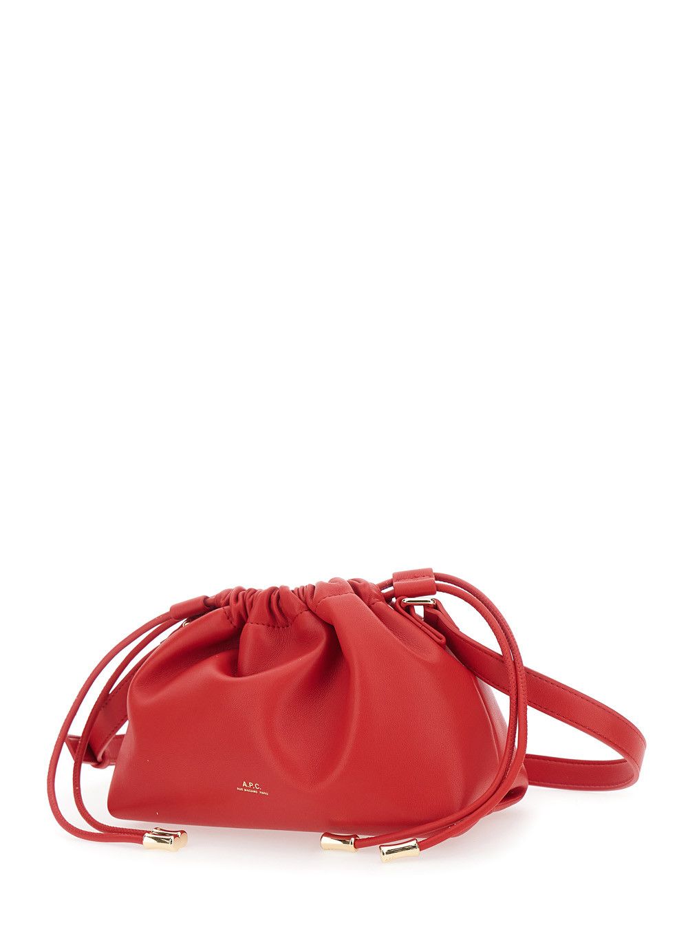 A.P.C. 'Ninon Mini' Red Crossbody bag with Engraved Logo on the Front and Adjustable Ecoleather Strap in for Women Size ONE SIZE - 2 Thumbnail