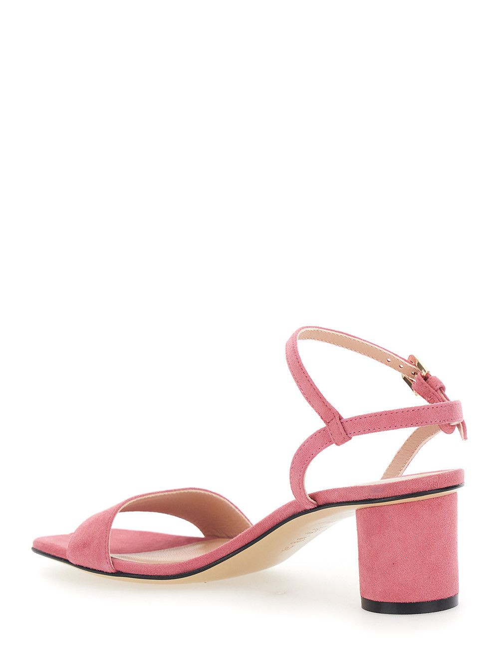 Pollini Block Heel Sandal 'BLOCH HEEL SANDAL' - Elegant Design - In Leather - Women Size US 7 / IT 37 - 3 Thumbnail