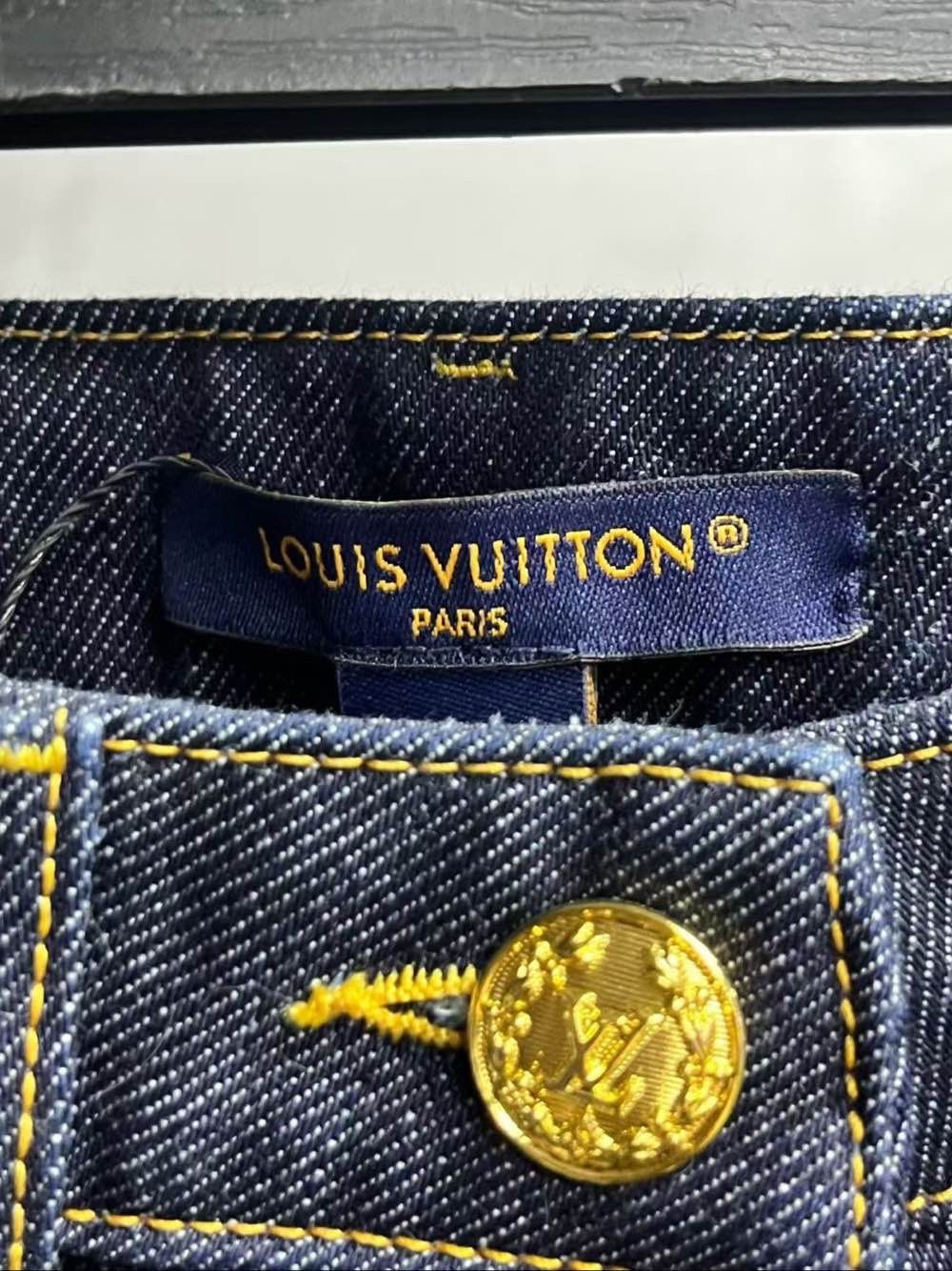 Louis Vuitton Louis Vuitton Monogram Cuff Jeans Size 32 Size 24" / US 00 / IT 34 - 3 Thumbnail