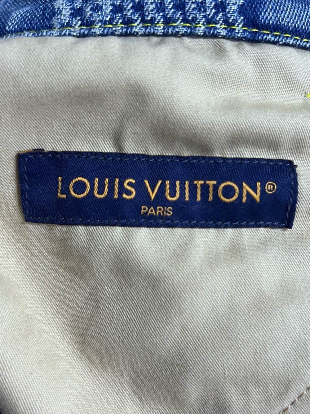 Louis Vuitton Louis Vuitton Damier Pattern Denim Jeans Size 32 Size US 32 / EU 48 - 3 Thumbnail