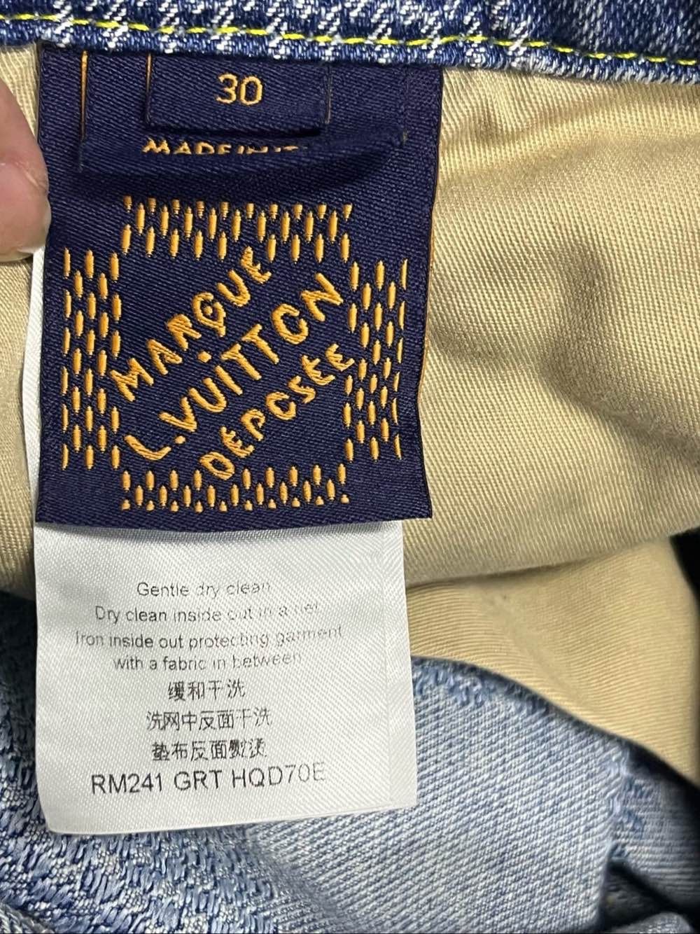 Louis Vuitton Louis Vuitton Damier Check Jeans Size 30 Size US 30 / EU 46 - 4 Thumbnail