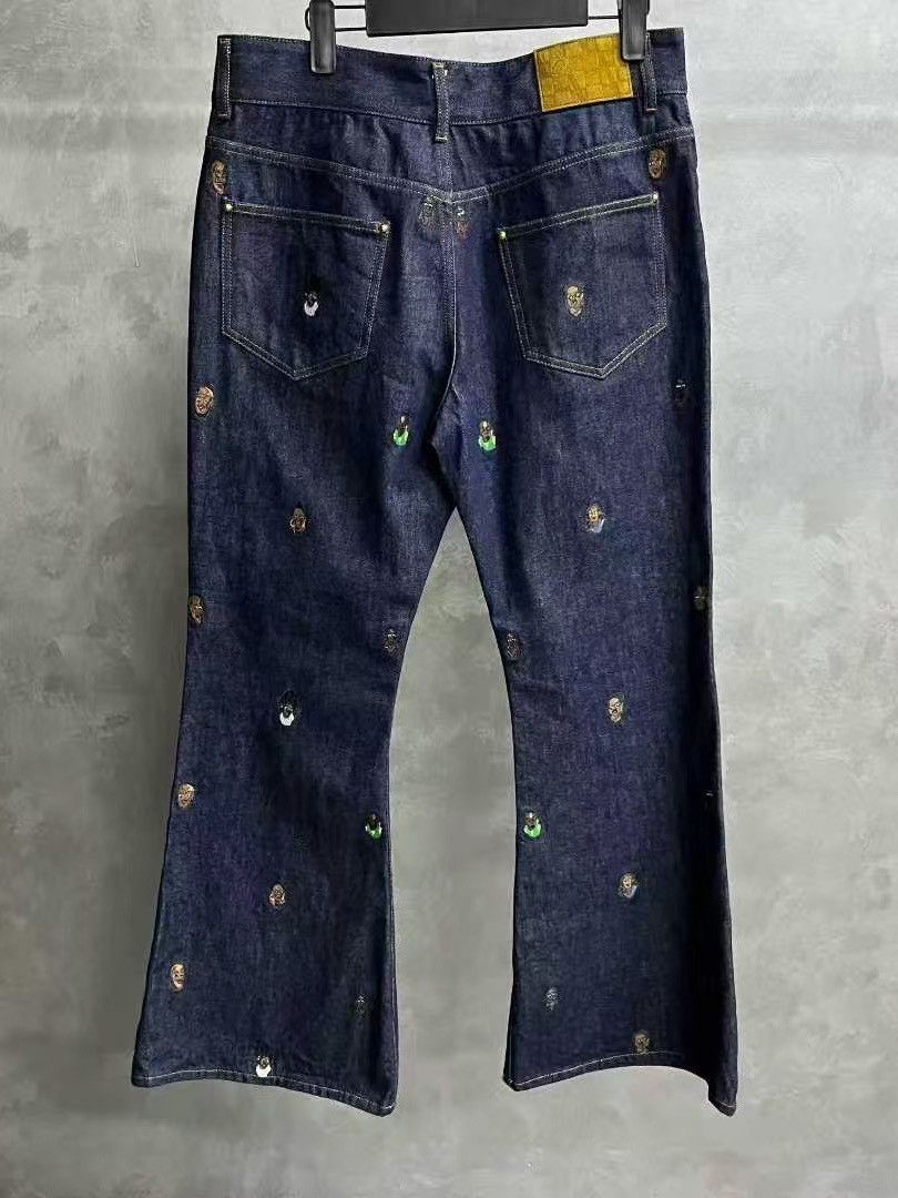 Louis Vuitton Louis Vuitton Craggy Embroidered Denim Jeans Size 32 Size US 32 / EU 48 - 2 Thumbnail