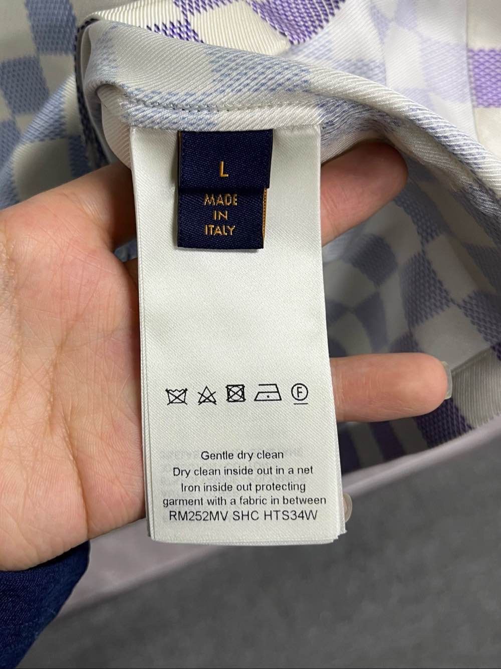 Louis Vuitton Louis Vuitton Damier Gradient Silk Polo Shirt Size L Size US L / EU 52-54 / 3 - 4 Thumbnail