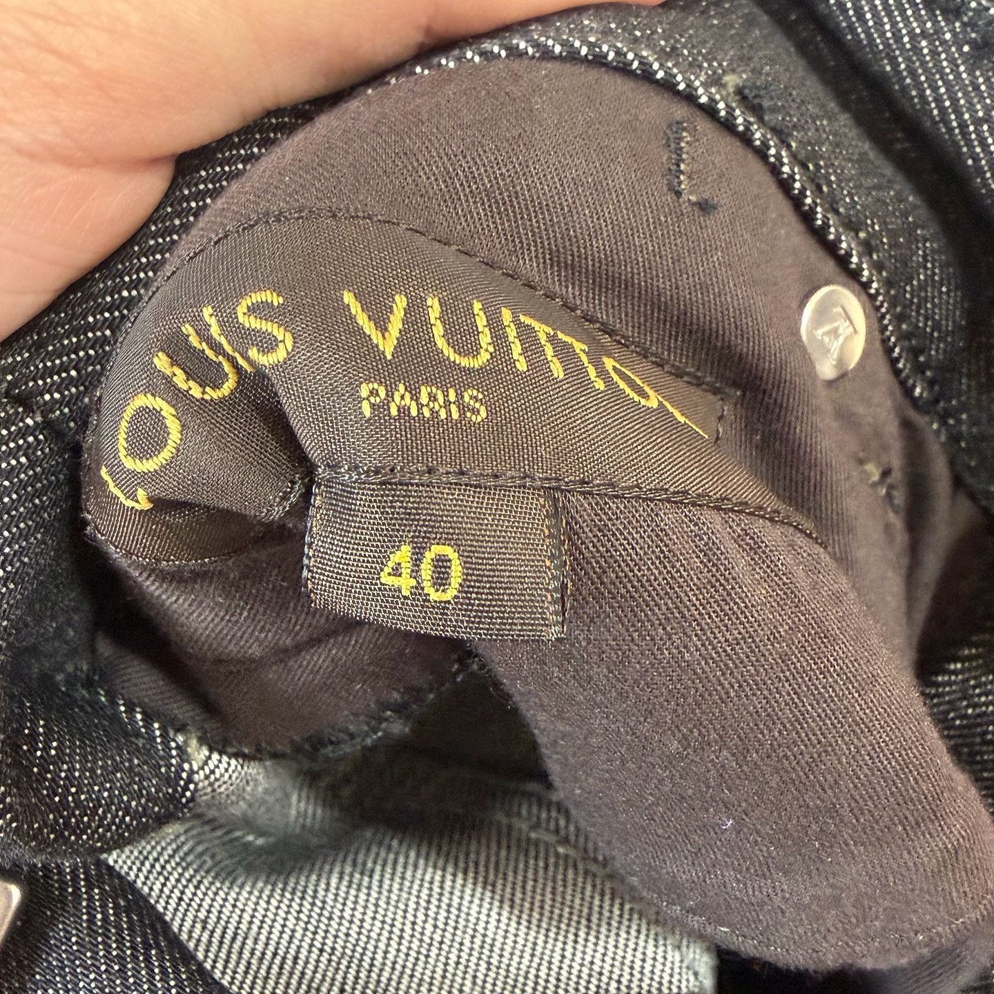 Louis Vuitton Louis Vuitton Black Denim Jeans Size 30 Size US 40 / EU 56 - 3 Thumbnail