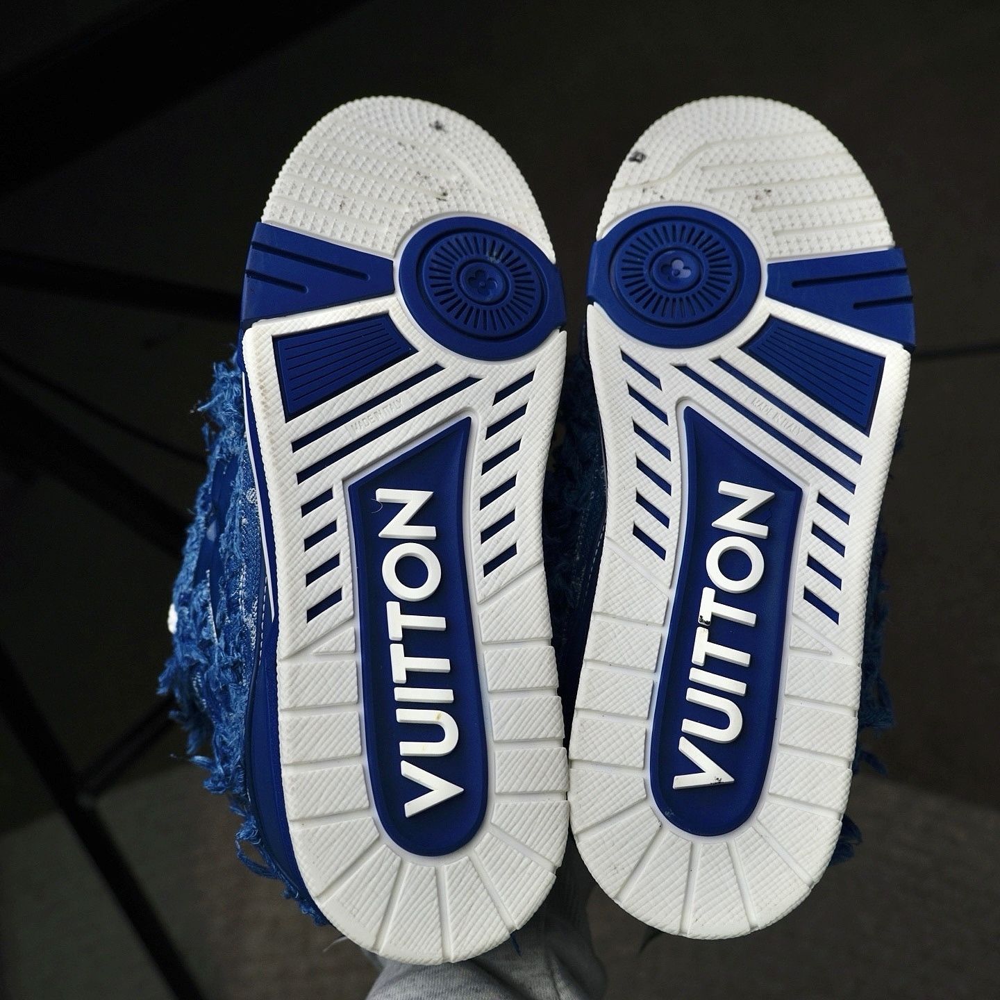 Louis Vuitton Louis Vuitton Blue Denim Skate Sneakers US 9 Size US 9 / EU 42 - 4 Thumbnail
