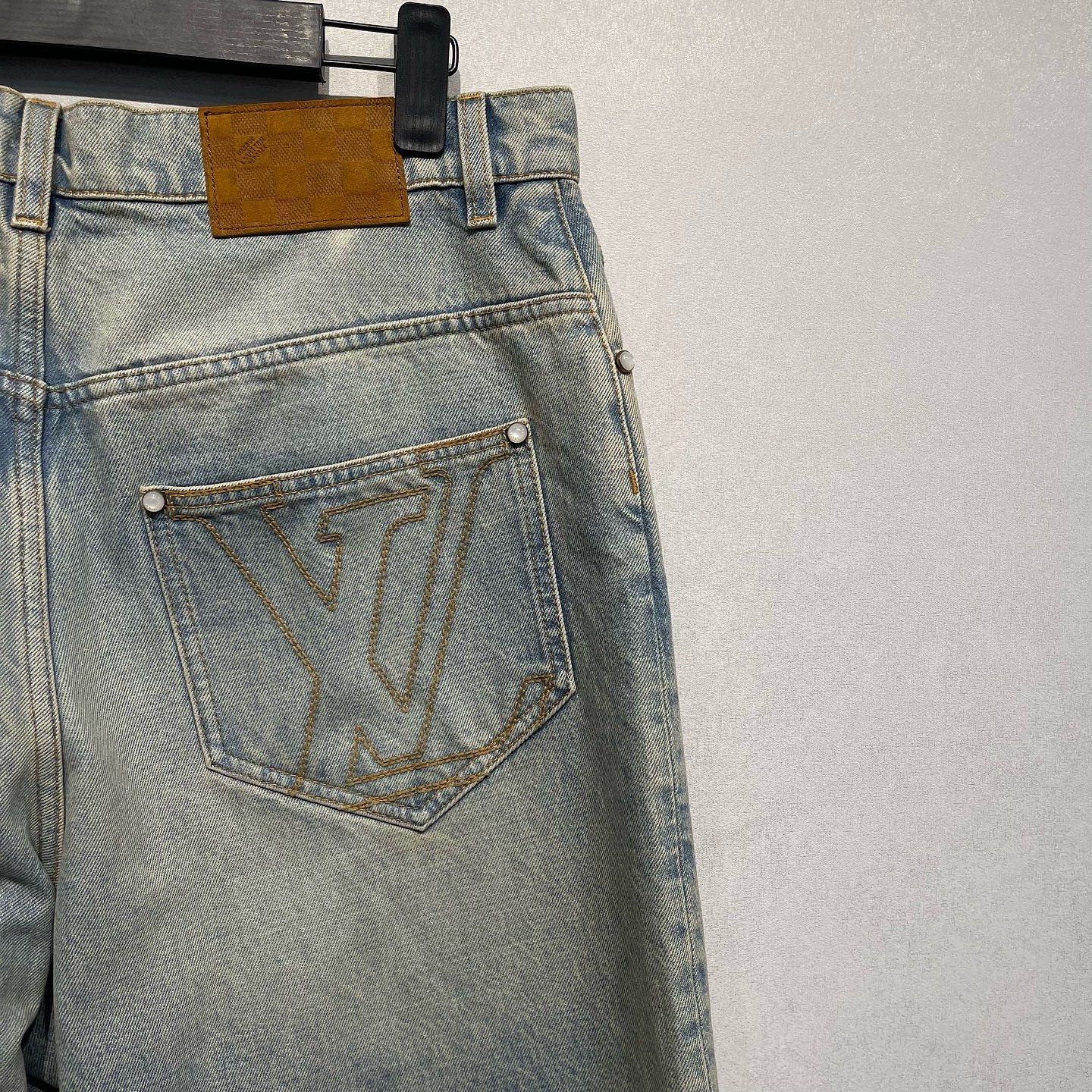 Louis Vuitton Louis Vuitton Staples Edition Denim Jeans Size 32 Size US 32 / EU 48 - 5 Thumbnail