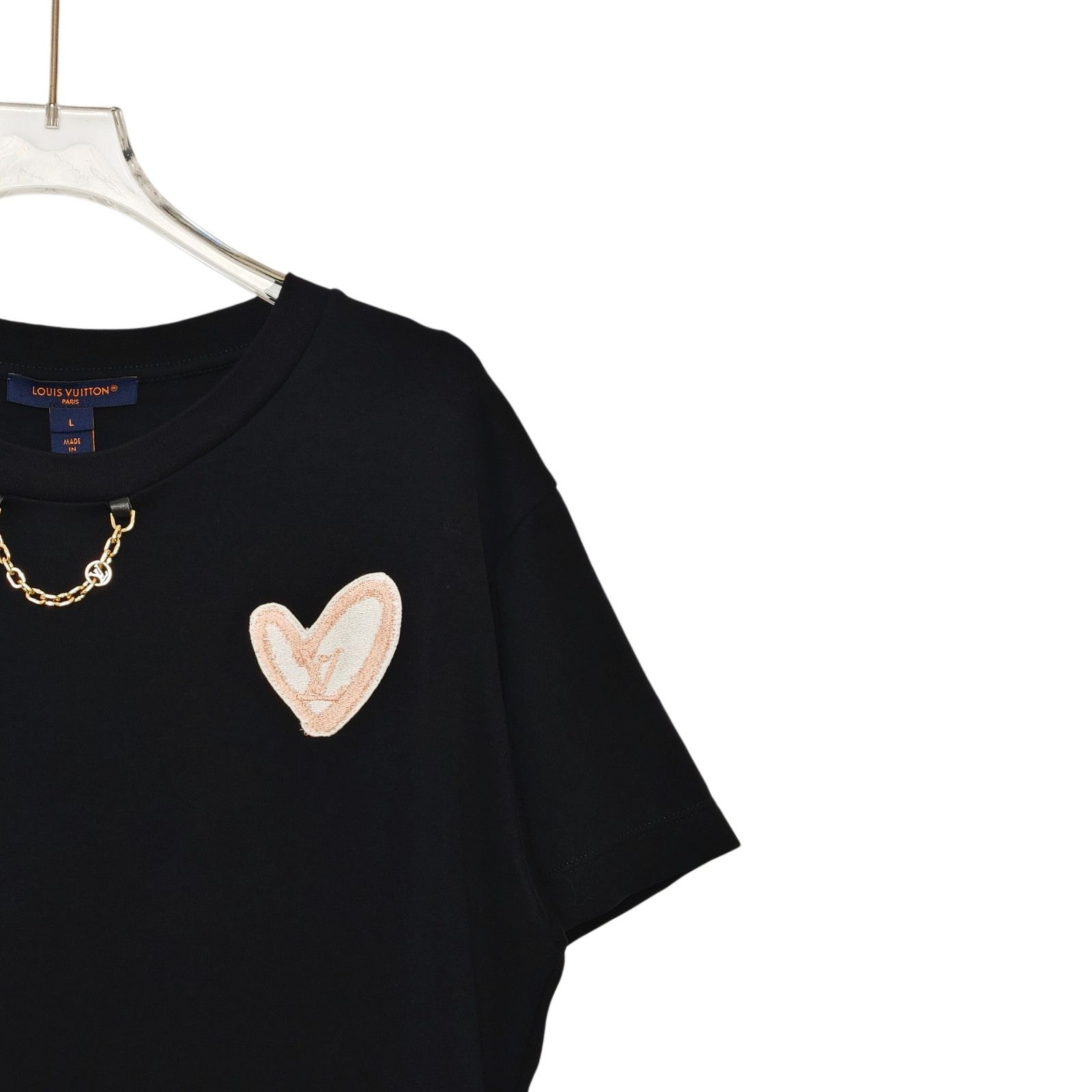 Louis Vuitton Louis Vuitton Heart Patch Chain T-Shirt Size L Size L / US 10 / IT 46 - 5 Thumbnail