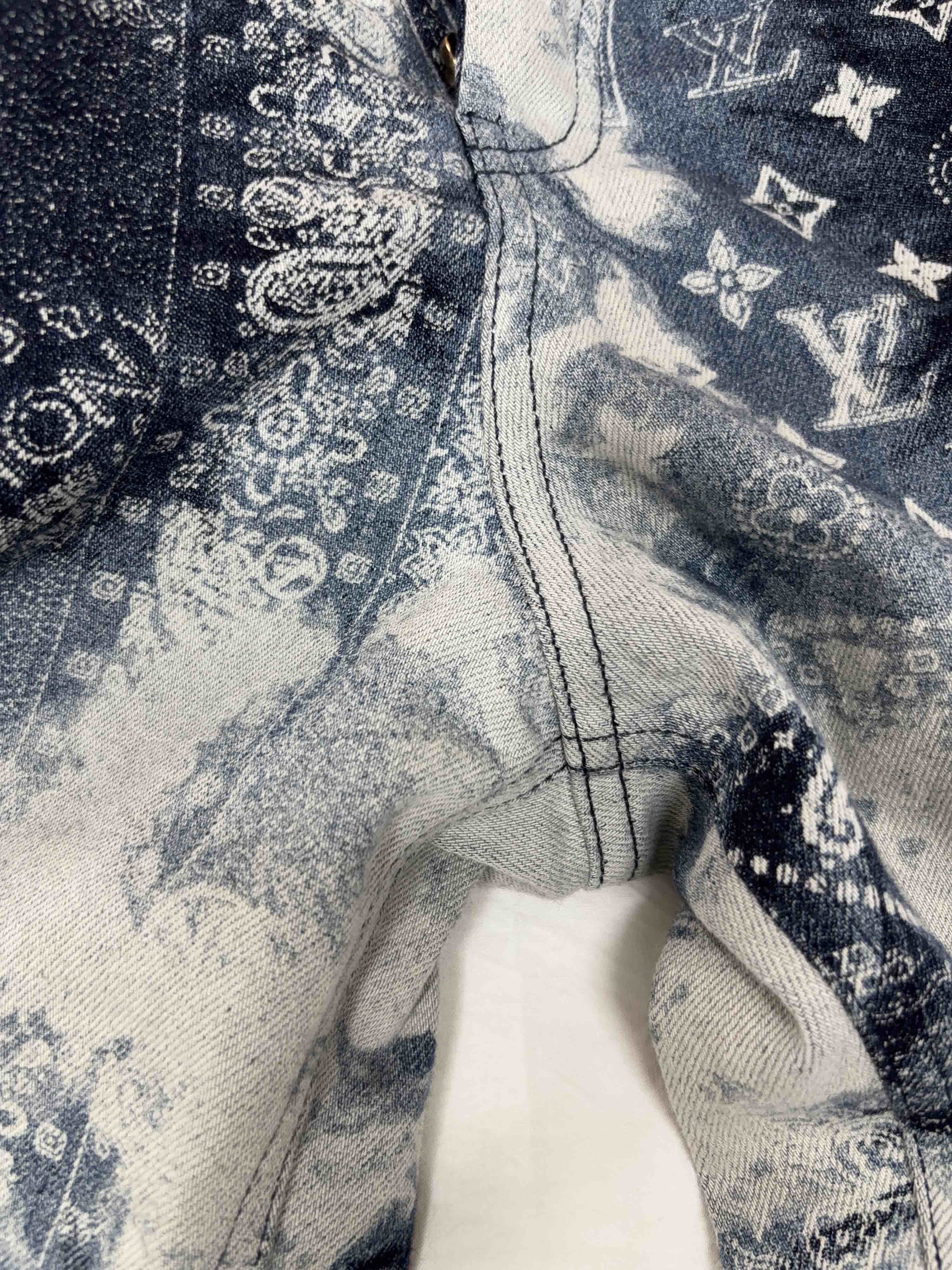 Louis Vuitton Louis Vuitton Monogram Bandana Denim Shorts Size 31 Size US 31 - 7 Thumbnail