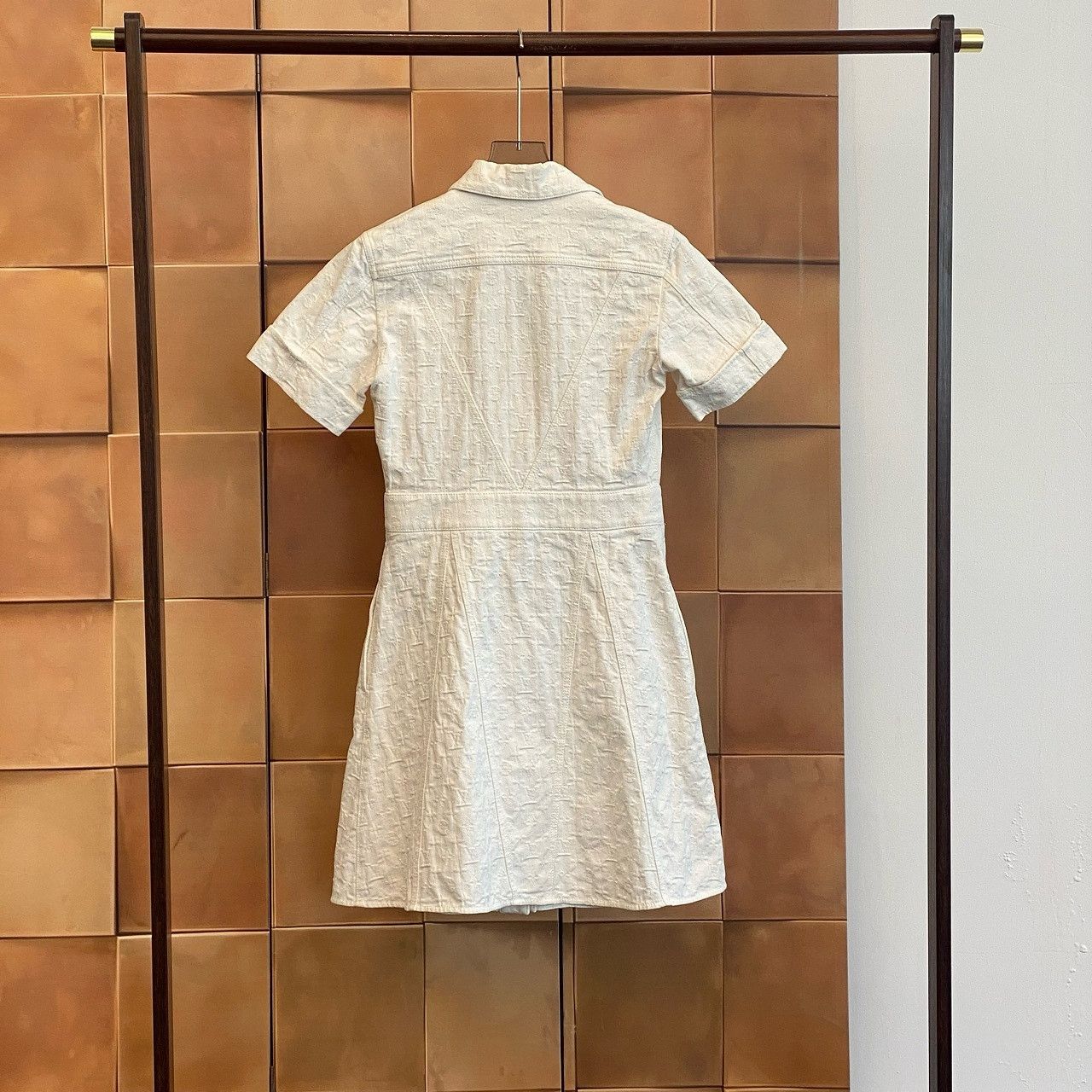 Louis Vuitton Louis Vuitton Monogram White Denim Mini Dress Size 38 Size XS / US 0-2 / IT 36-38 - 2 Thumbnail