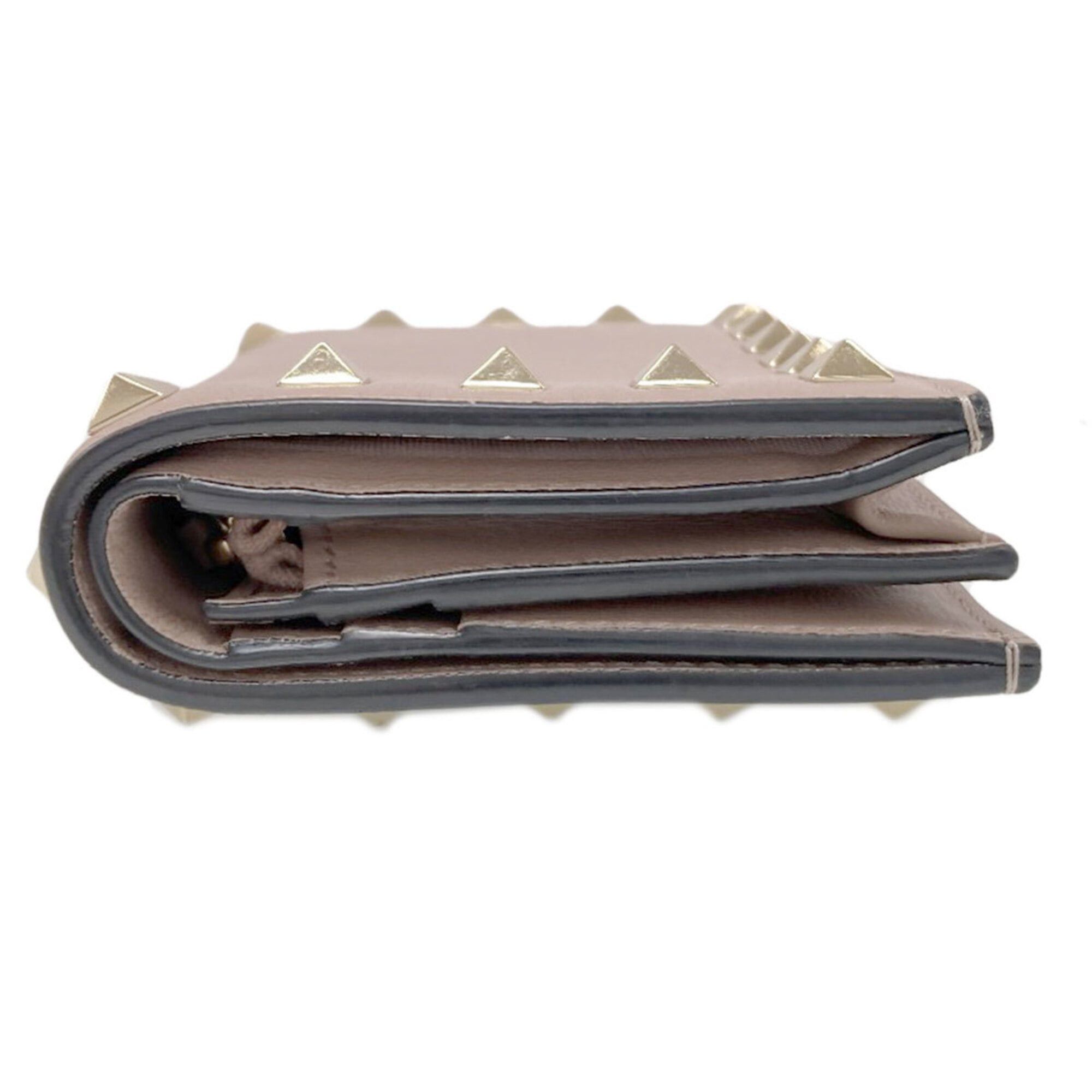Valentino Valentino Rockstud Bi-fold Leather Wallet for Women Size ONE SIZE - 3 Thumbnail