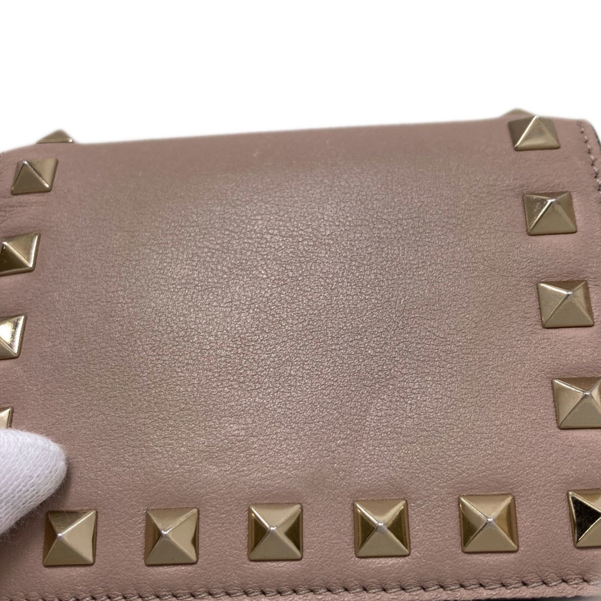 Valentino Valentino Rockstud Bi-fold Leather Wallet for Women Size ONE SIZE - 15 Thumbnail