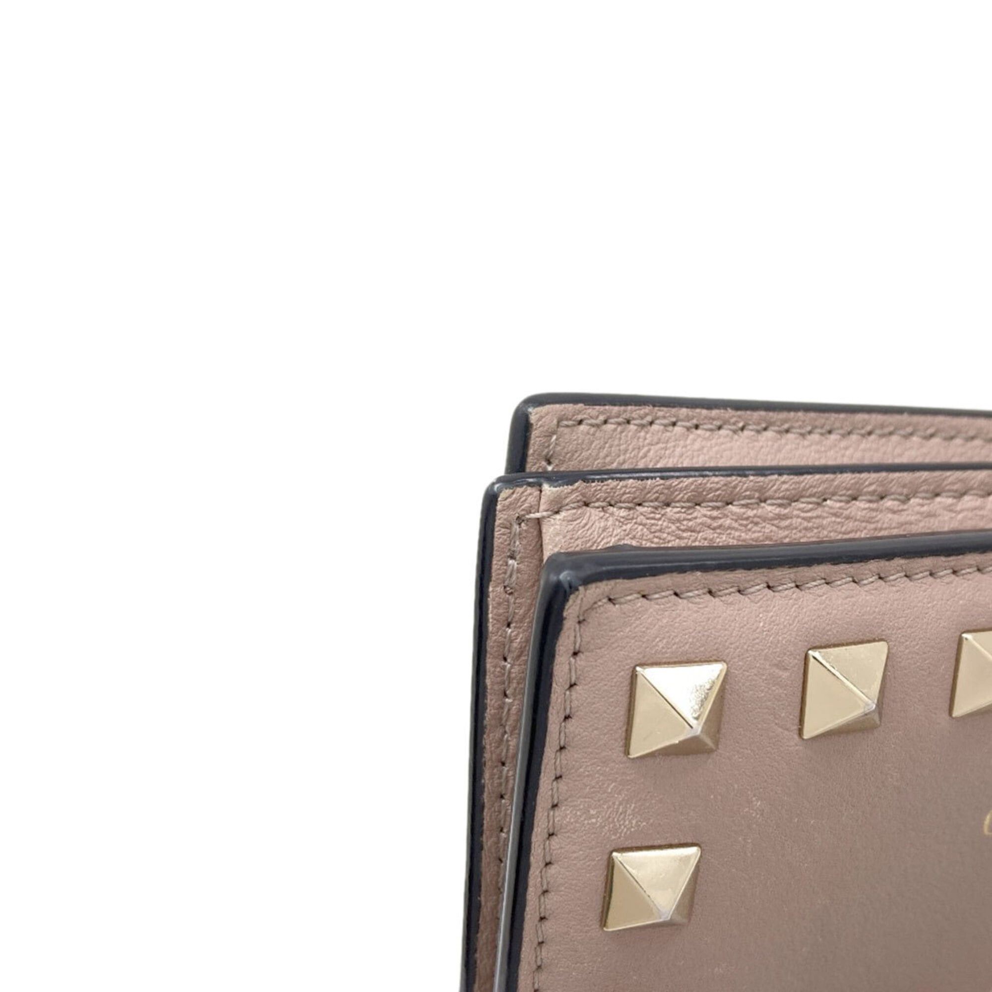 Valentino Valentino Rockstud Bi-fold Leather Wallet for Women Size ONE SIZE - 21 Thumbnail