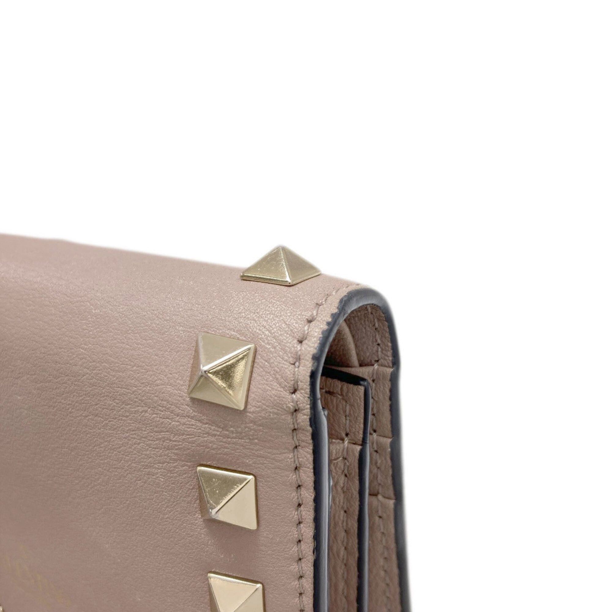 Valentino Valentino Rockstud Bi-fold Leather Wallet for Women Size ONE SIZE - 18 Thumbnail