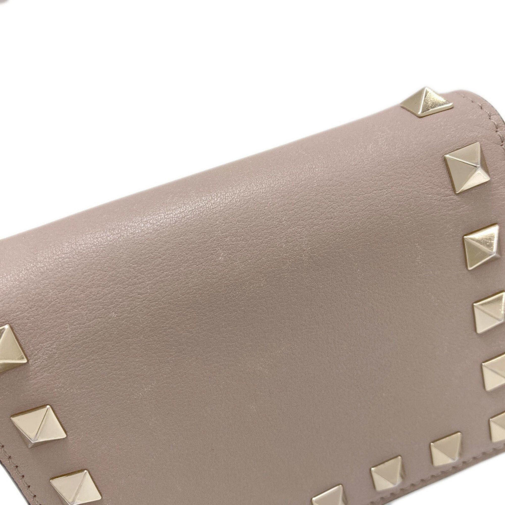 Valentino Valentino Rockstud Bi-fold Leather Wallet for Women Size ONE SIZE - 17 Thumbnail