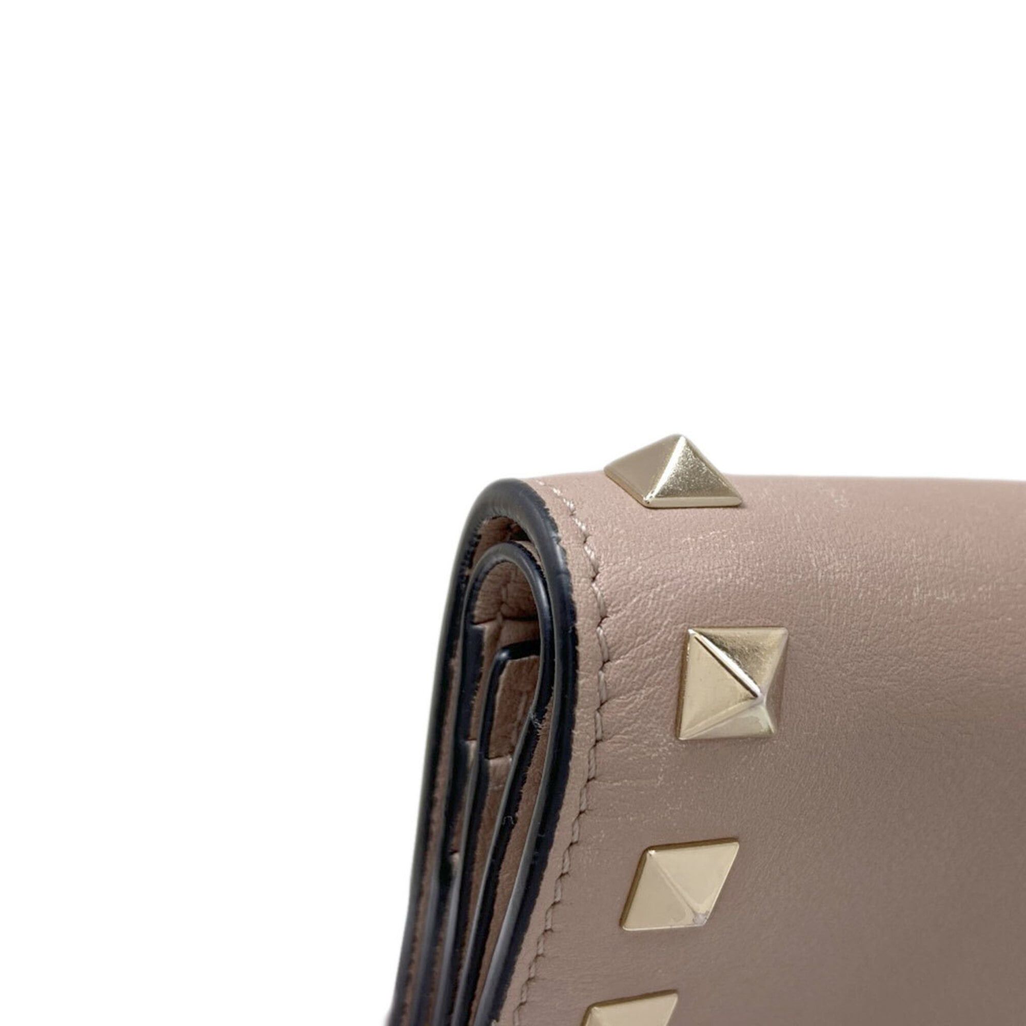 Valentino Valentino Rockstud Bi-fold Leather Wallet for Women Size ONE SIZE - 19 Thumbnail