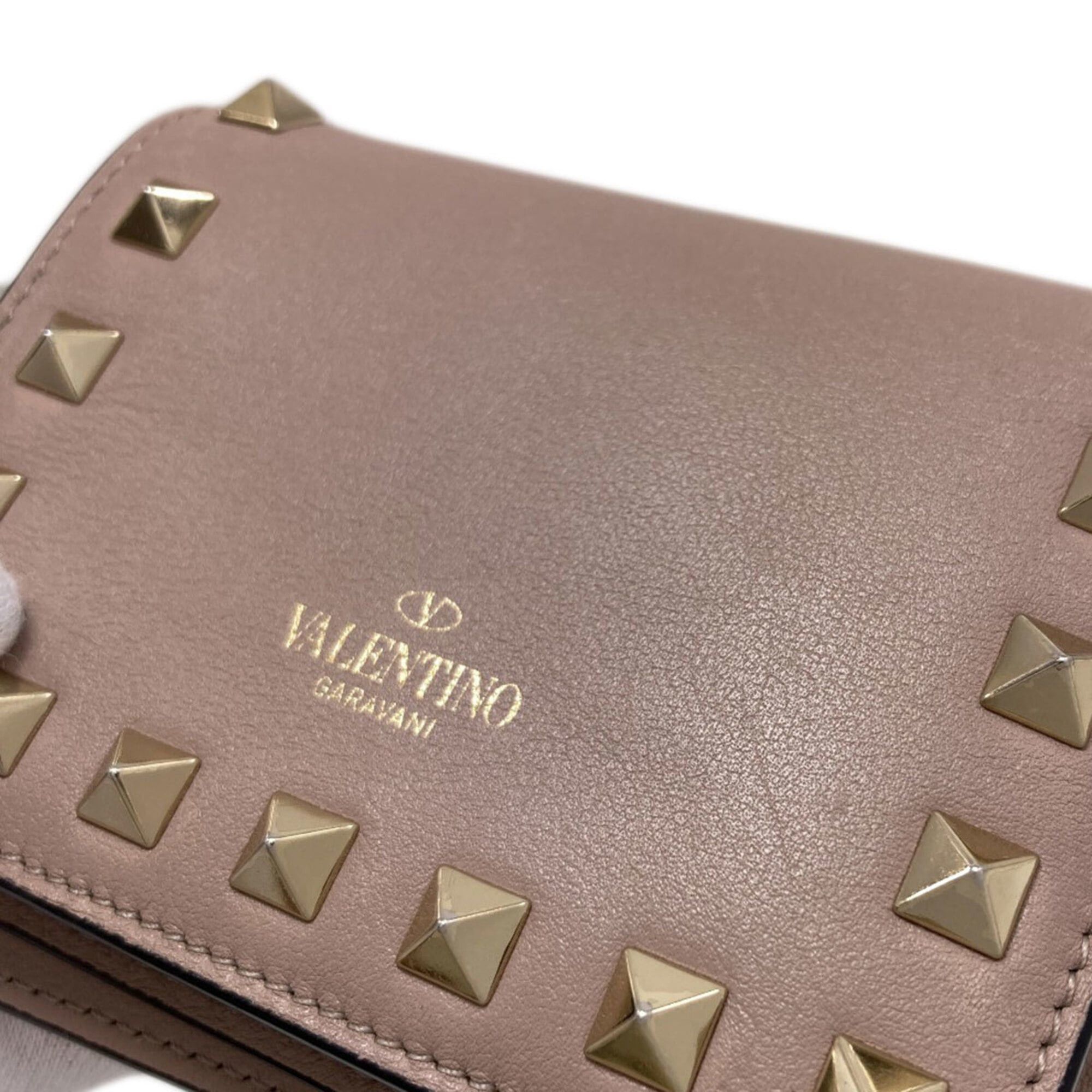 Valentino Valentino Rockstud Bi-fold Leather Wallet for Women Size ONE SIZE - 16 Thumbnail