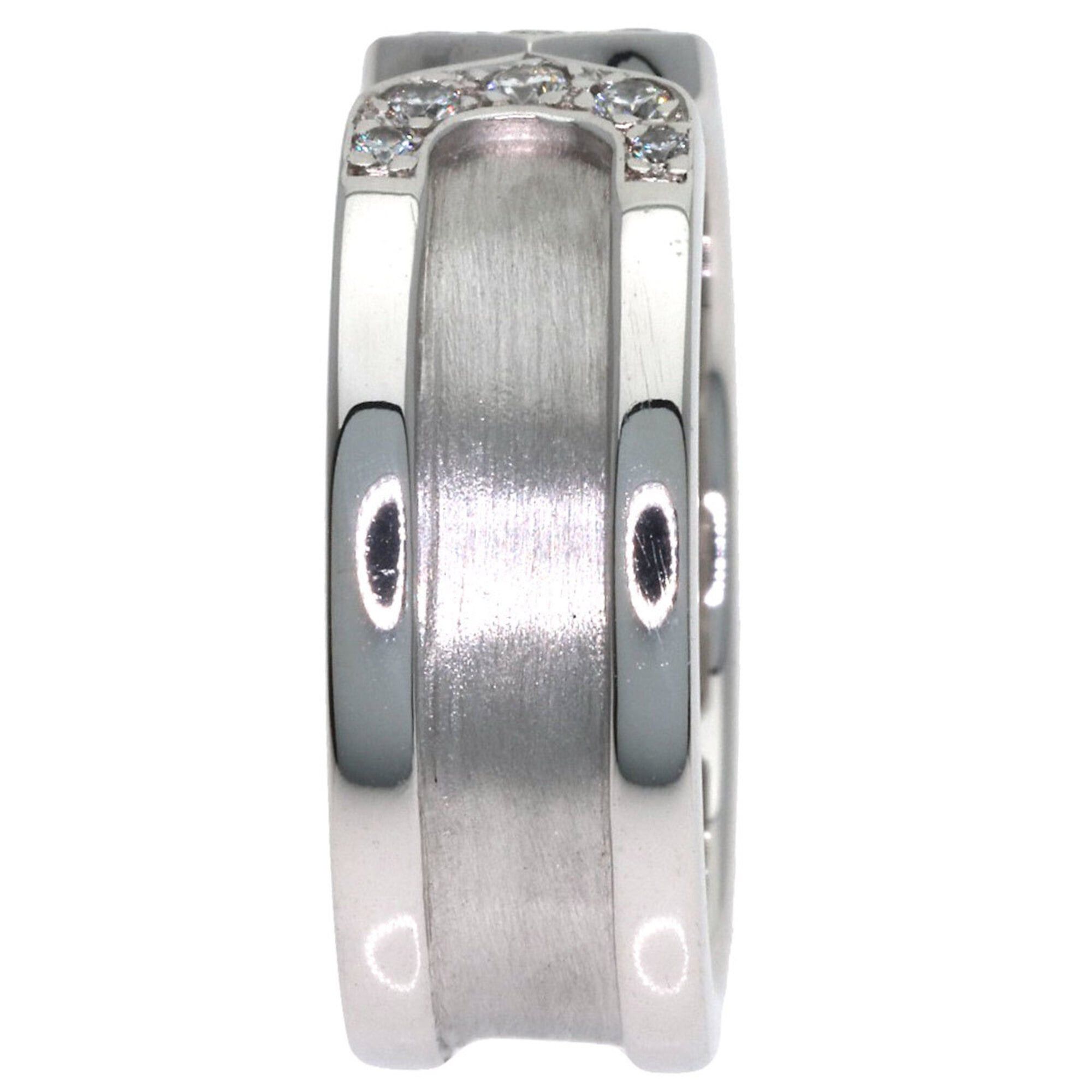 Cartier Cartier C2 Diamond Ring, Size #48, 18K White Gold, Women's Size ONE SIZE - 3 Thumbnail