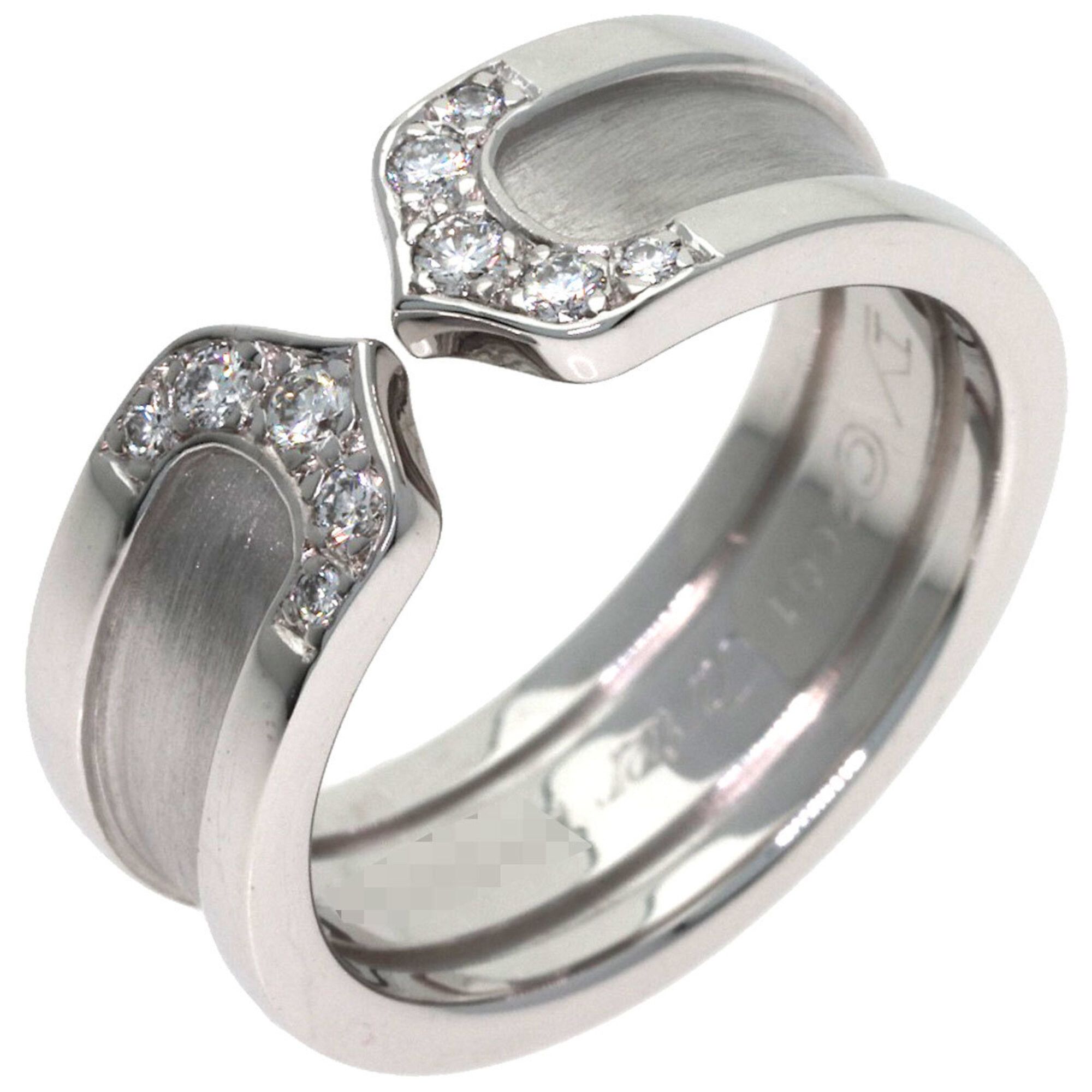 Cartier Cartier C2 Diamond Ring, Size #48, 18K White Gold, Women's Size ONE SIZE - 2 Thumbnail