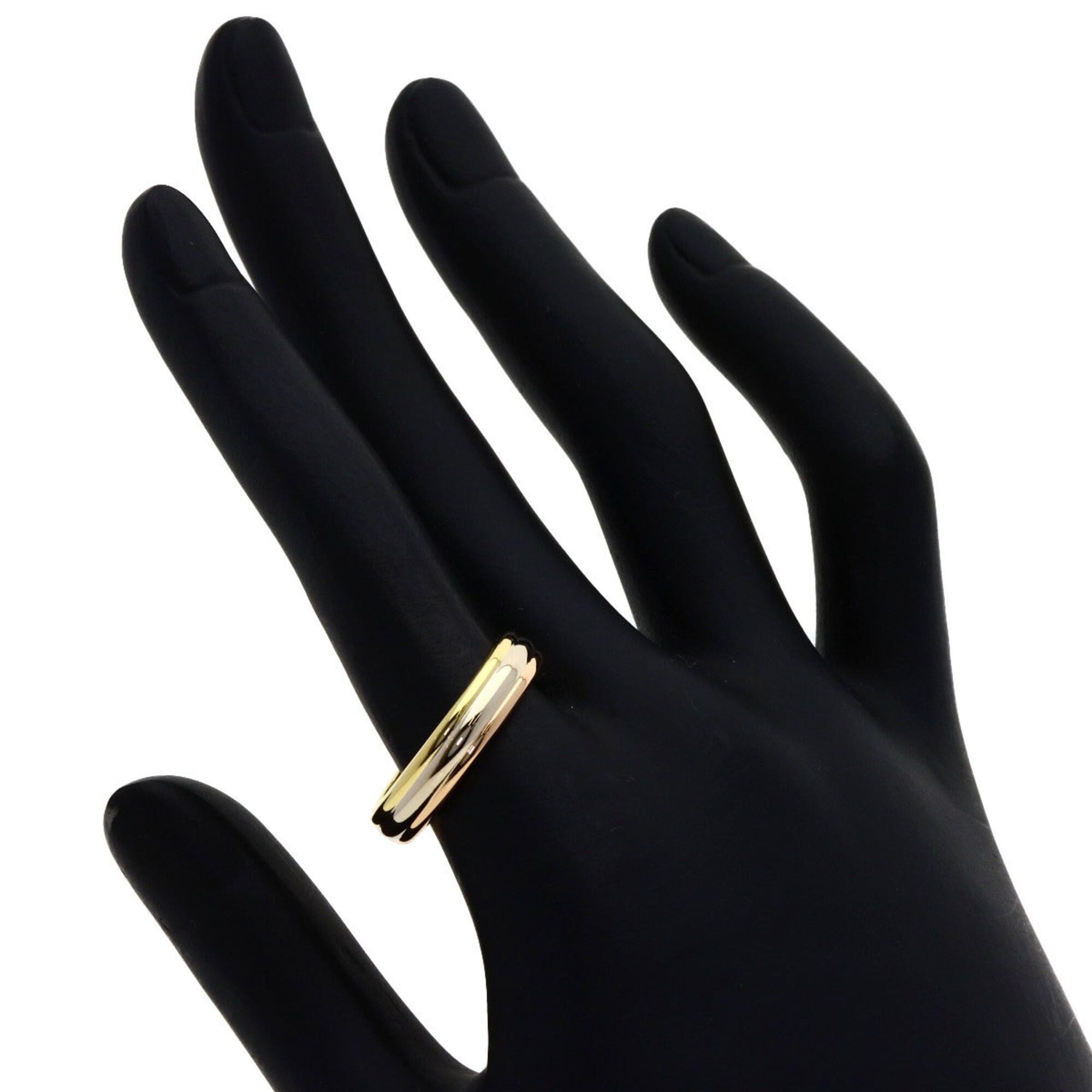Cartier Cartier Three-Color #57 Ring - 18K Yellow Gold/18K Pink White Gold Women's Size ONE SIZE - 5 Thumbnail
