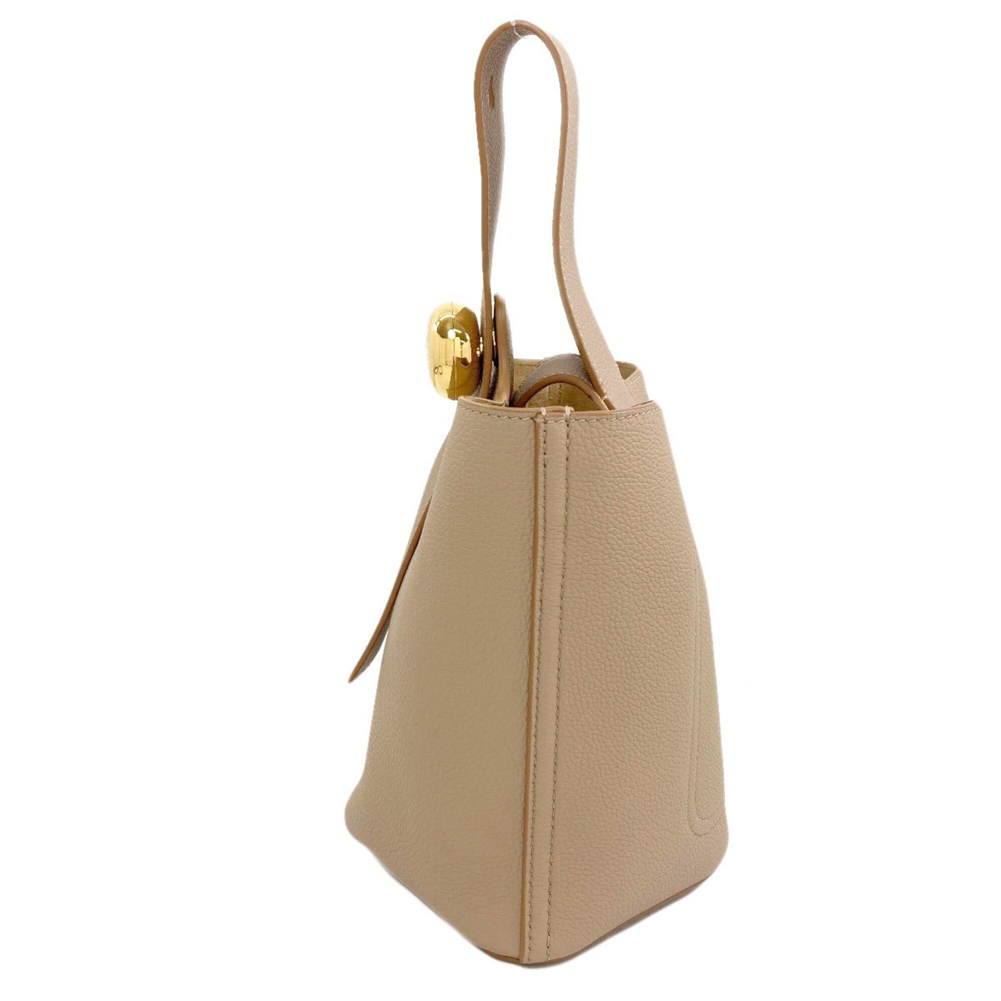Loewe Loewe Pebble Bucket Mini 2-Way Handbag, Calfskin, Women's Size ONE SIZE - 3 Thumbnail