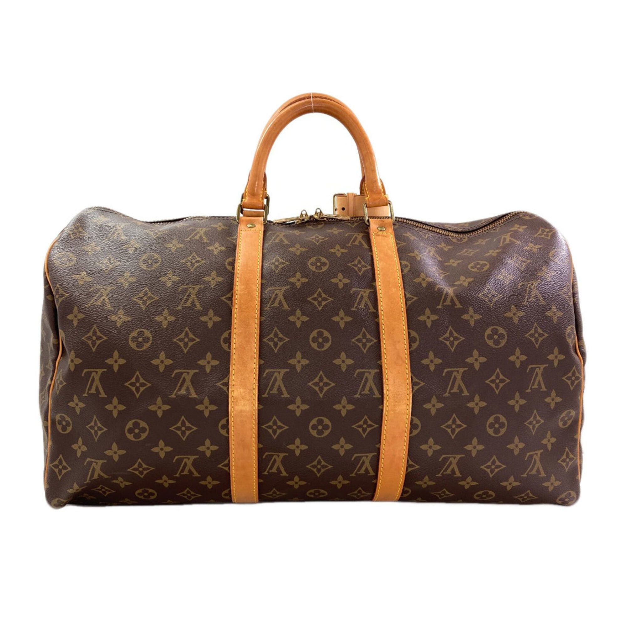 Louis Vuitton Louis Vuitton M41416 Keepall 50 Boston Bag, Monogram Canvas, Women's Size ONE SIZE - 2 Thumbnail