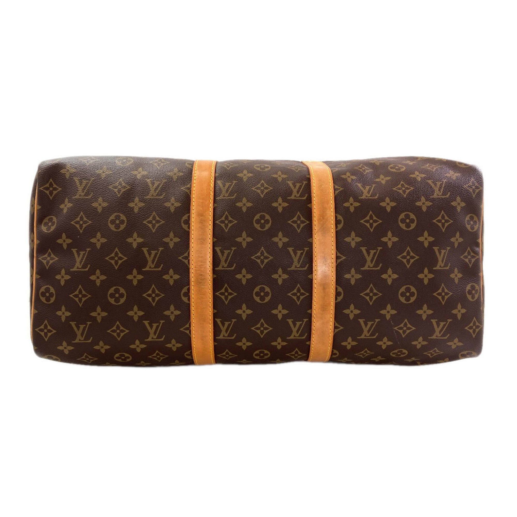 Louis Vuitton Louis Vuitton M41416 Keepall 50 Boston Bag, Monogram Canvas, Women's Size ONE SIZE - 4 Thumbnail