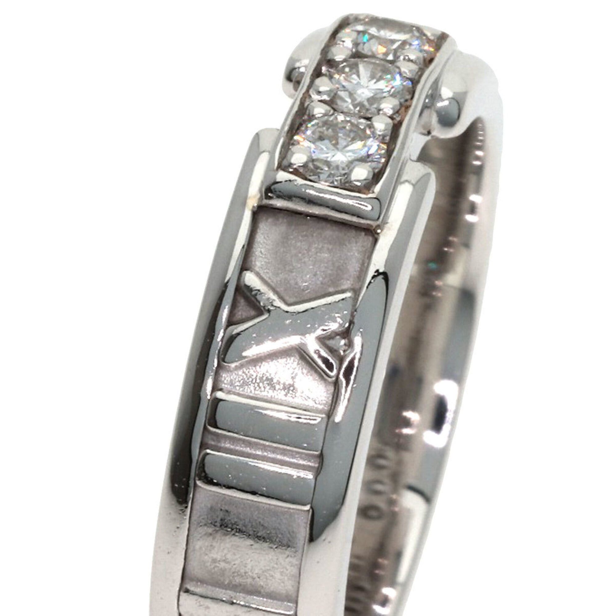 Tiffany & Co. Tiffany & Co. Atlas 3-Diamond Ring, 18K White Gold, Women's Size ONE SIZE - 8 Thumbnail