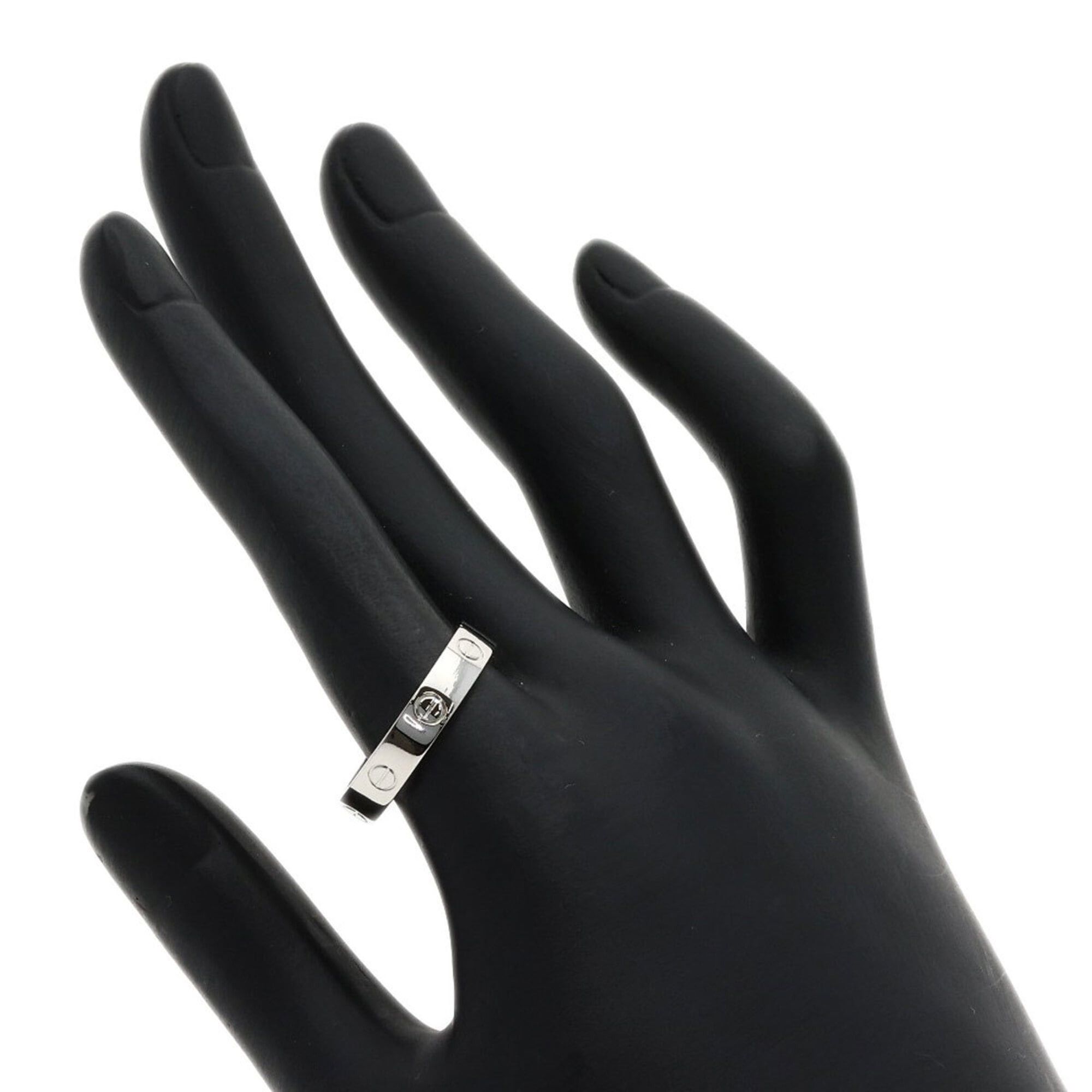 Cartier Cartier Mini Love Ring #59, Platinum PT950, Women's Size ONE SIZE - 5 Thumbnail