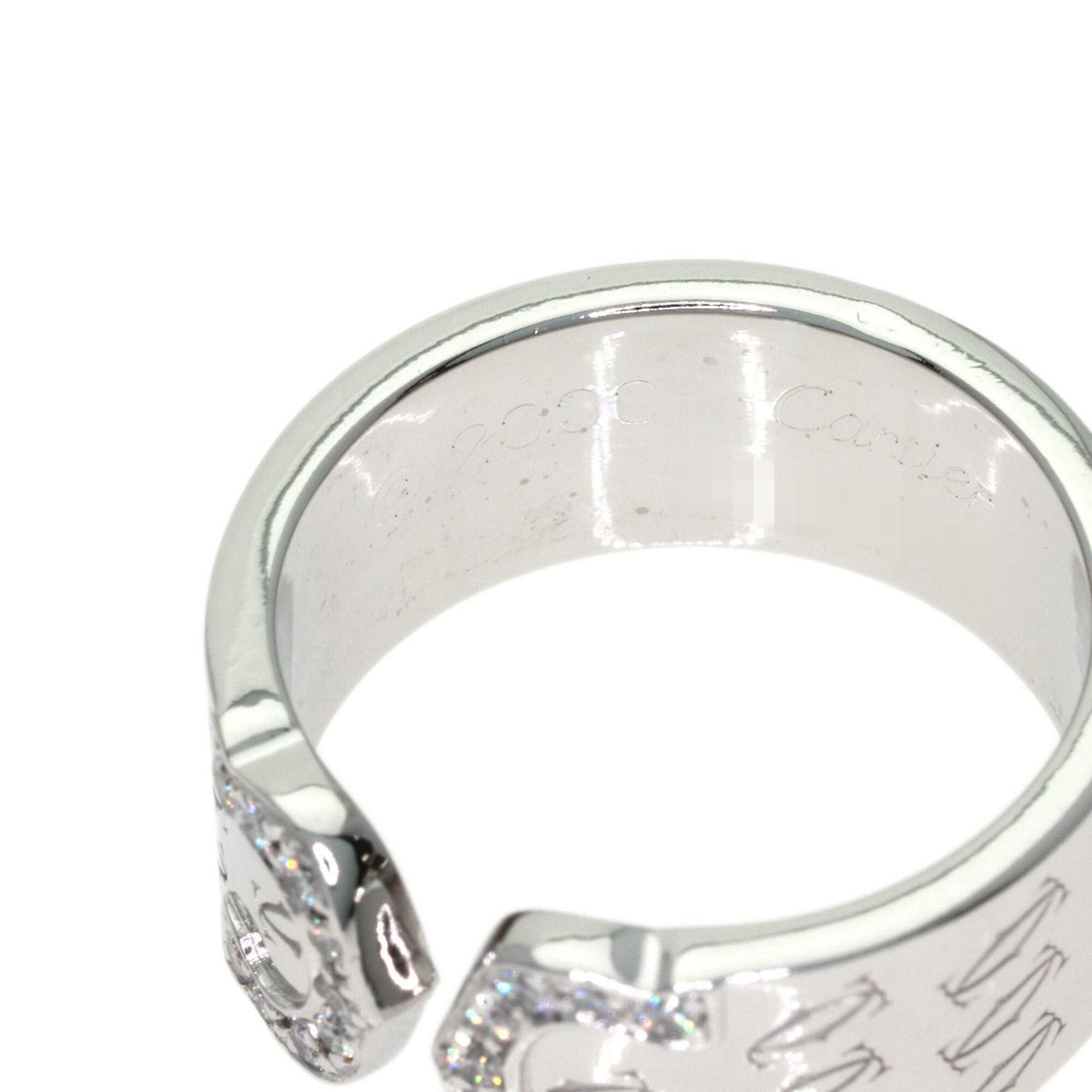 Cartier Cartier C2 Diamond Ring, Size #51, 18K White Gold, Women's Size ONE SIZE - 6 Thumbnail