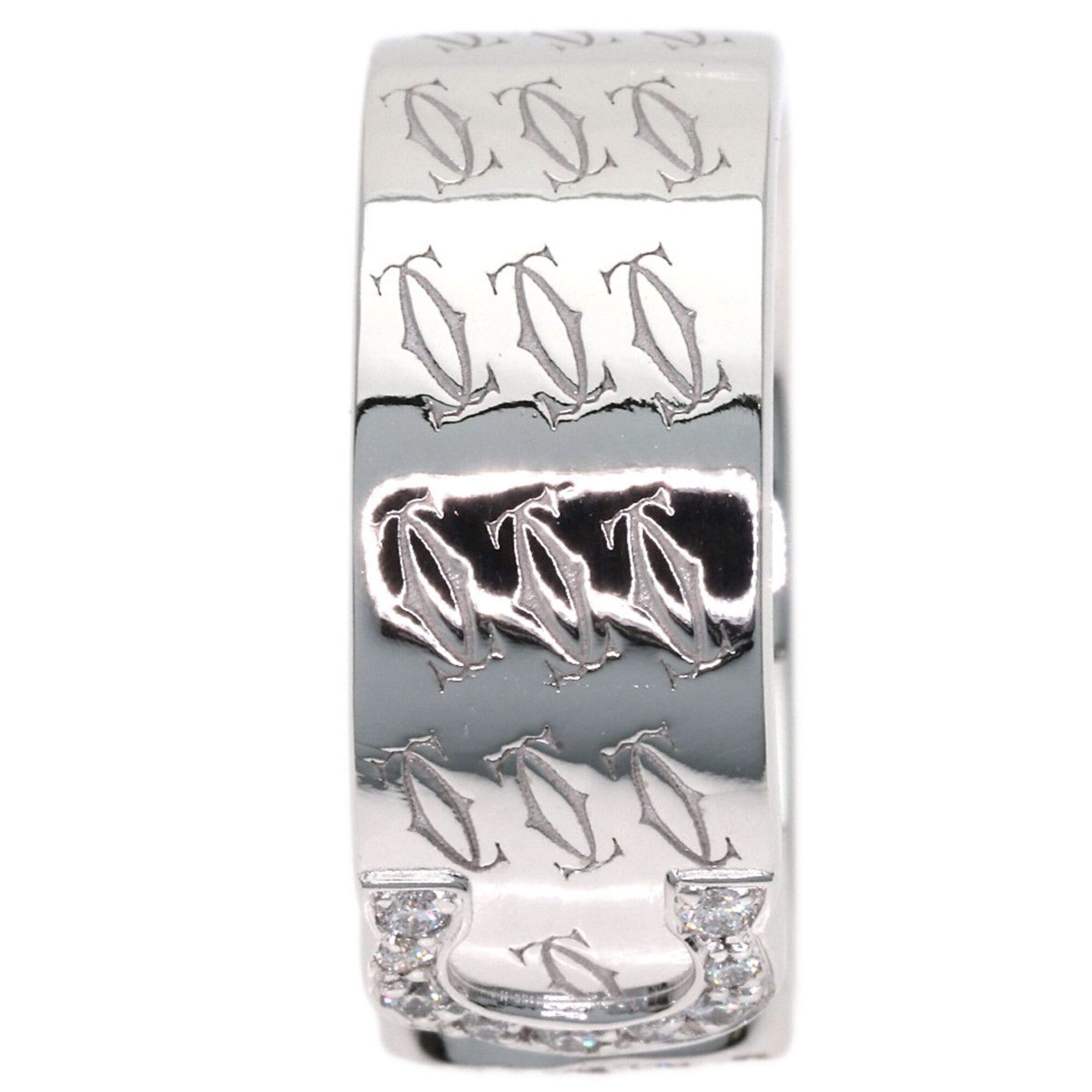 Cartier Cartier C2 Diamond Ring, Size #51, 18K White Gold, Women's Size ONE SIZE - 9 Thumbnail