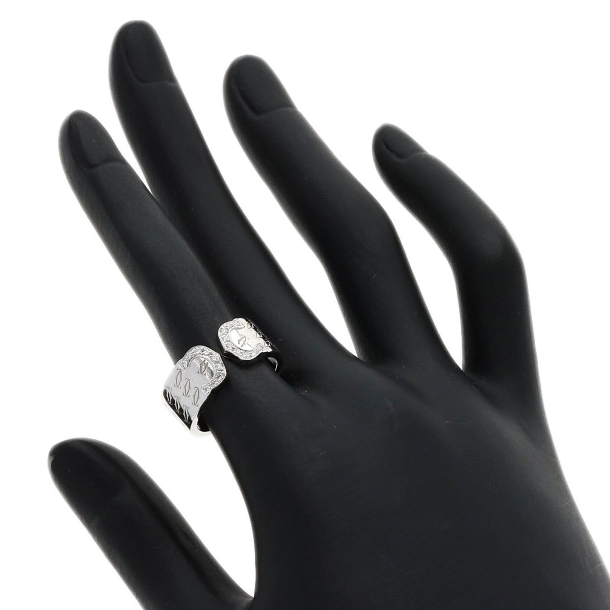Cartier Cartier C2 Diamond Ring, Size #51, 18K White Gold, Women's Size ONE SIZE - 7 Thumbnail