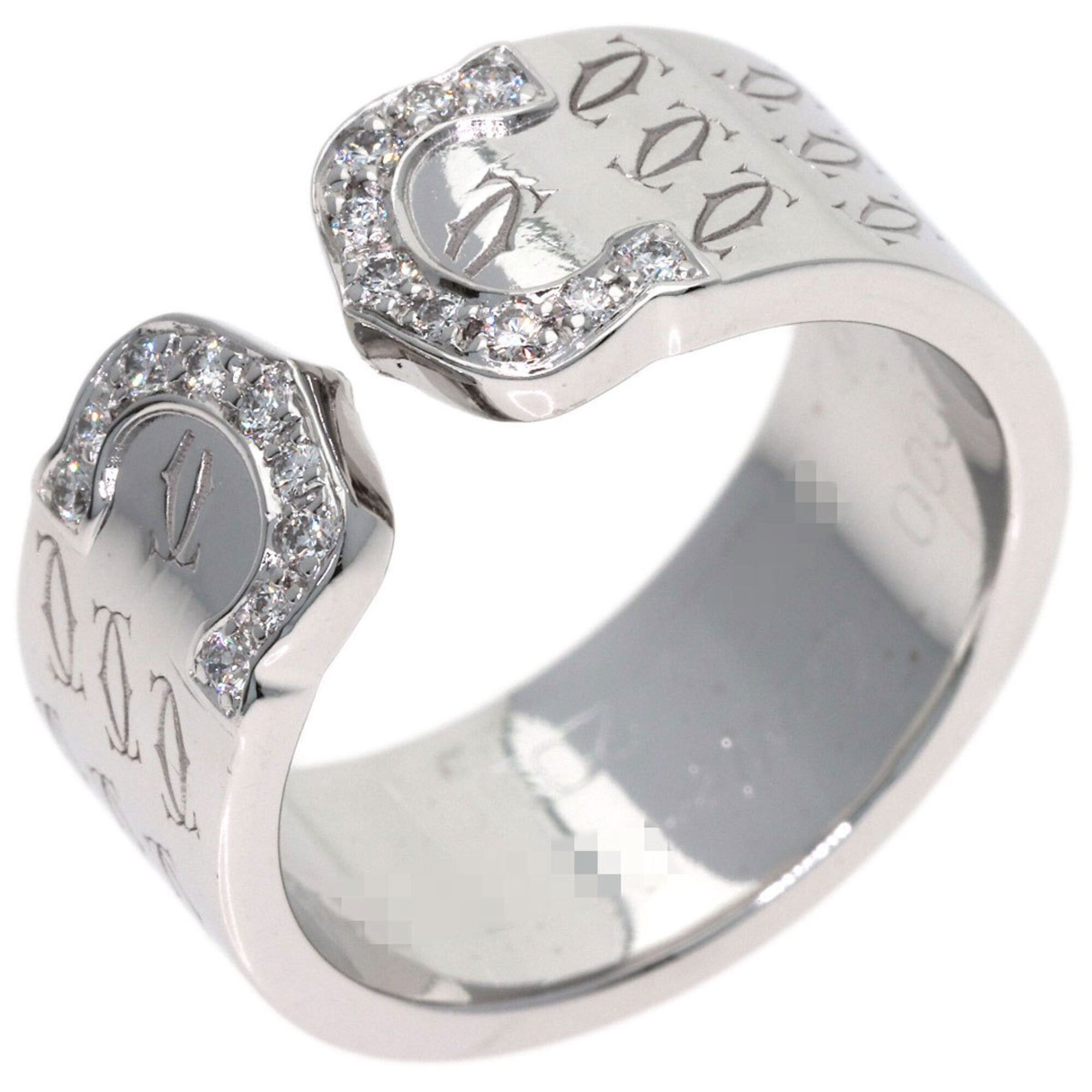 Cartier Cartier C2 Diamond Ring, Size #51, 18K White Gold, Women's Size ONE SIZE - 2 Thumbnail